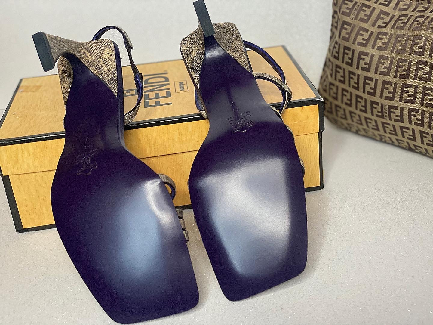 Snake Skin Fendi Heels image 1