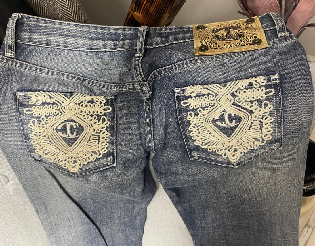 Roberto Cavalli Embroidered Jeans image 3