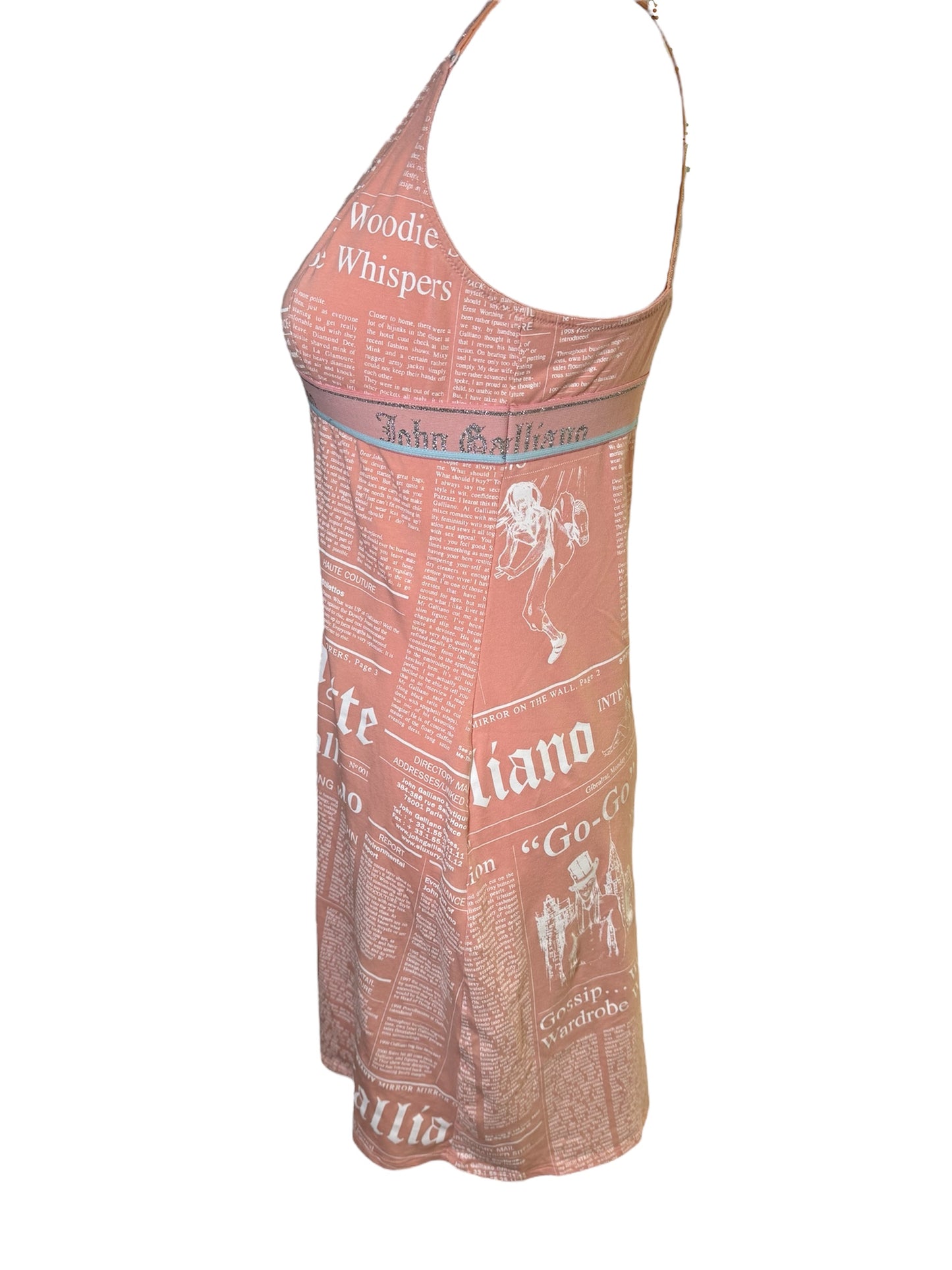 John Galliano Newspaper Dres