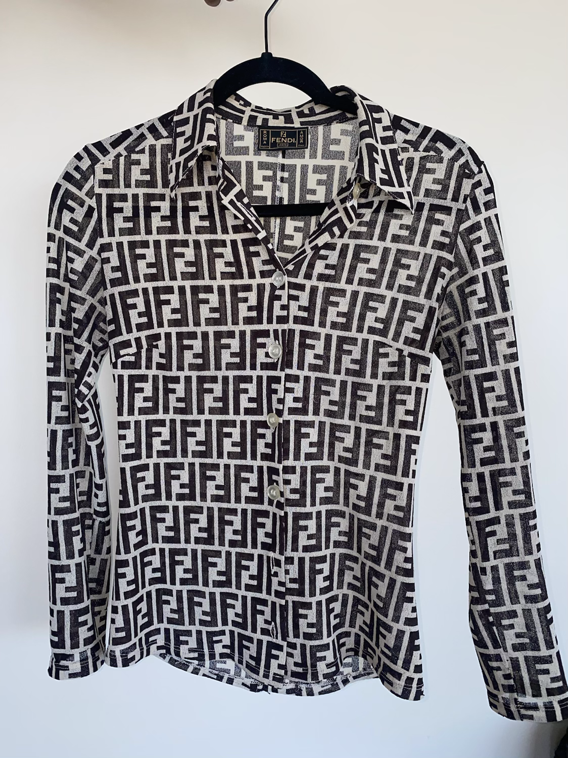 Fendi Zucca Sheer Top image 3