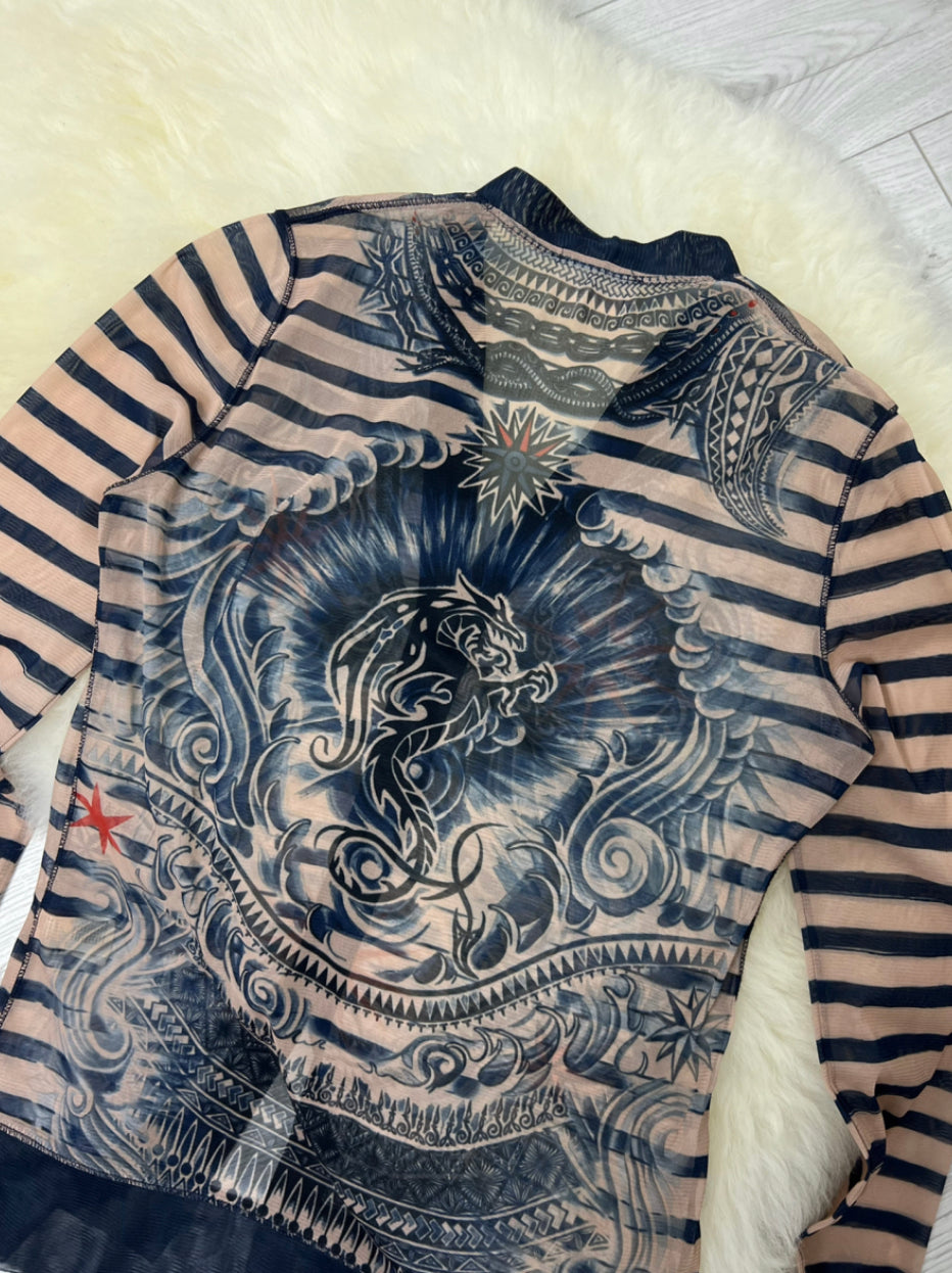 Jean Paul Gaultier Tattoo Cardigan image 3