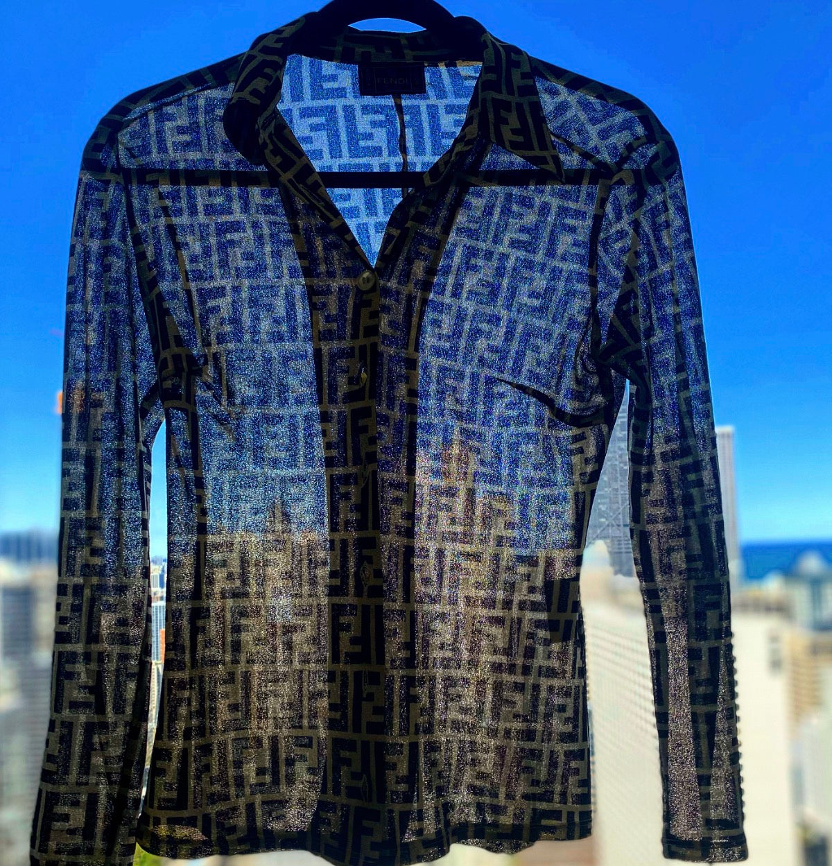 Fendi Zucca Sheer Top image 1