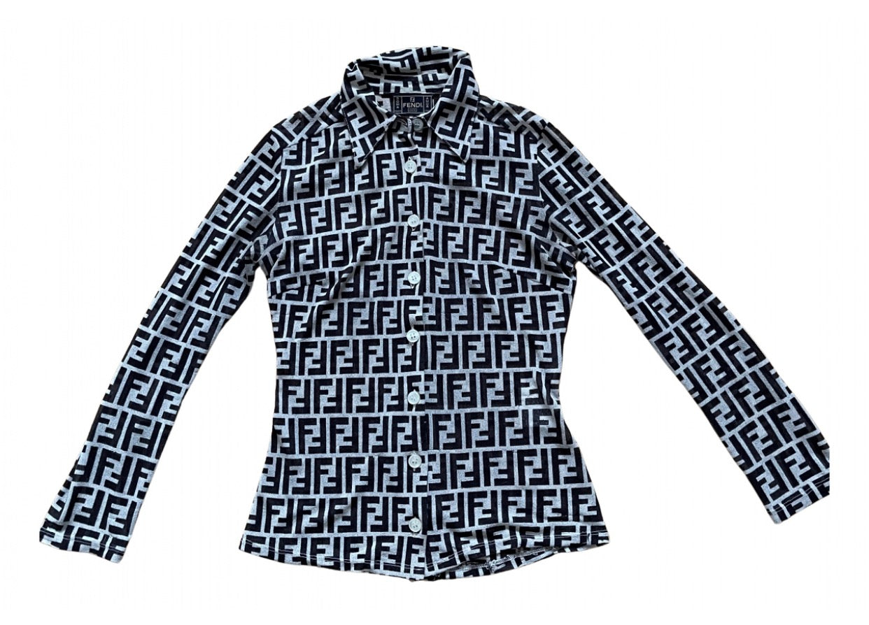 Fendi Zucca Sheer Top image 0