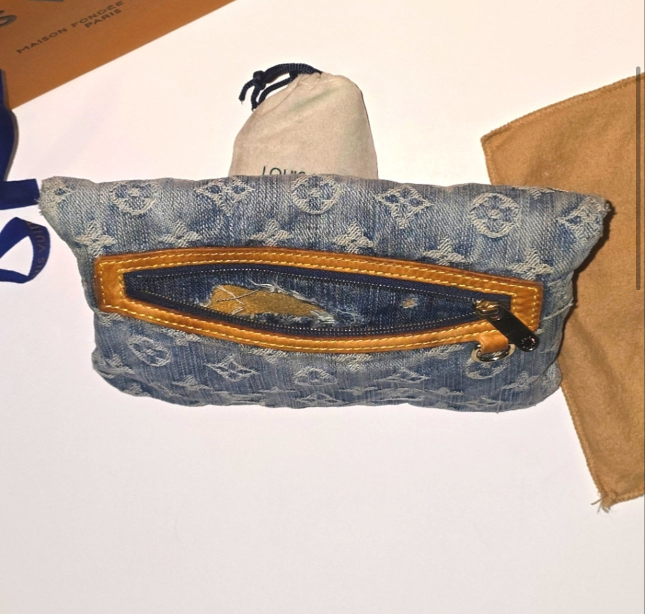 Louis Vuitton Monogram Denim Porte-Monnaie Wallet