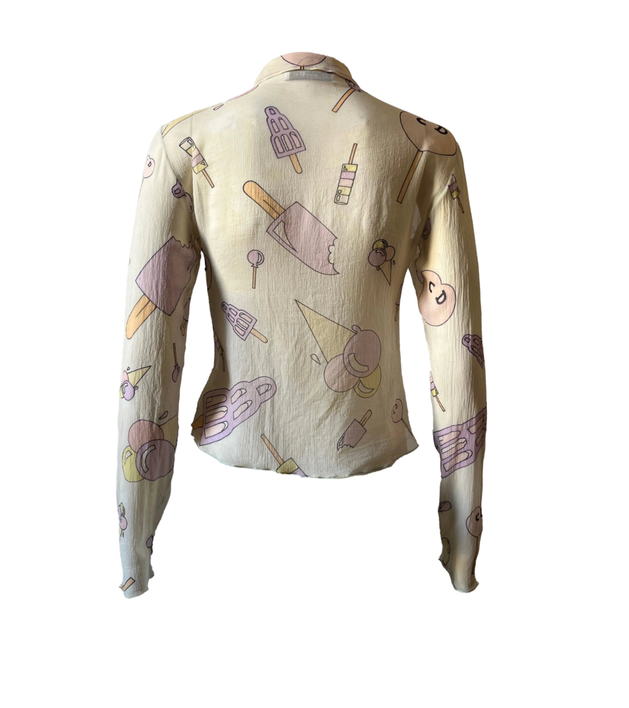 Dior 2002 Ice Cream Silk Shirt