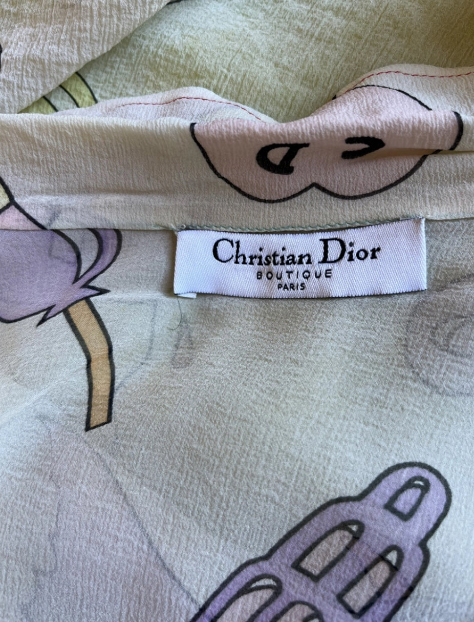 Dior 2002 Ice Cream Silk Shirt