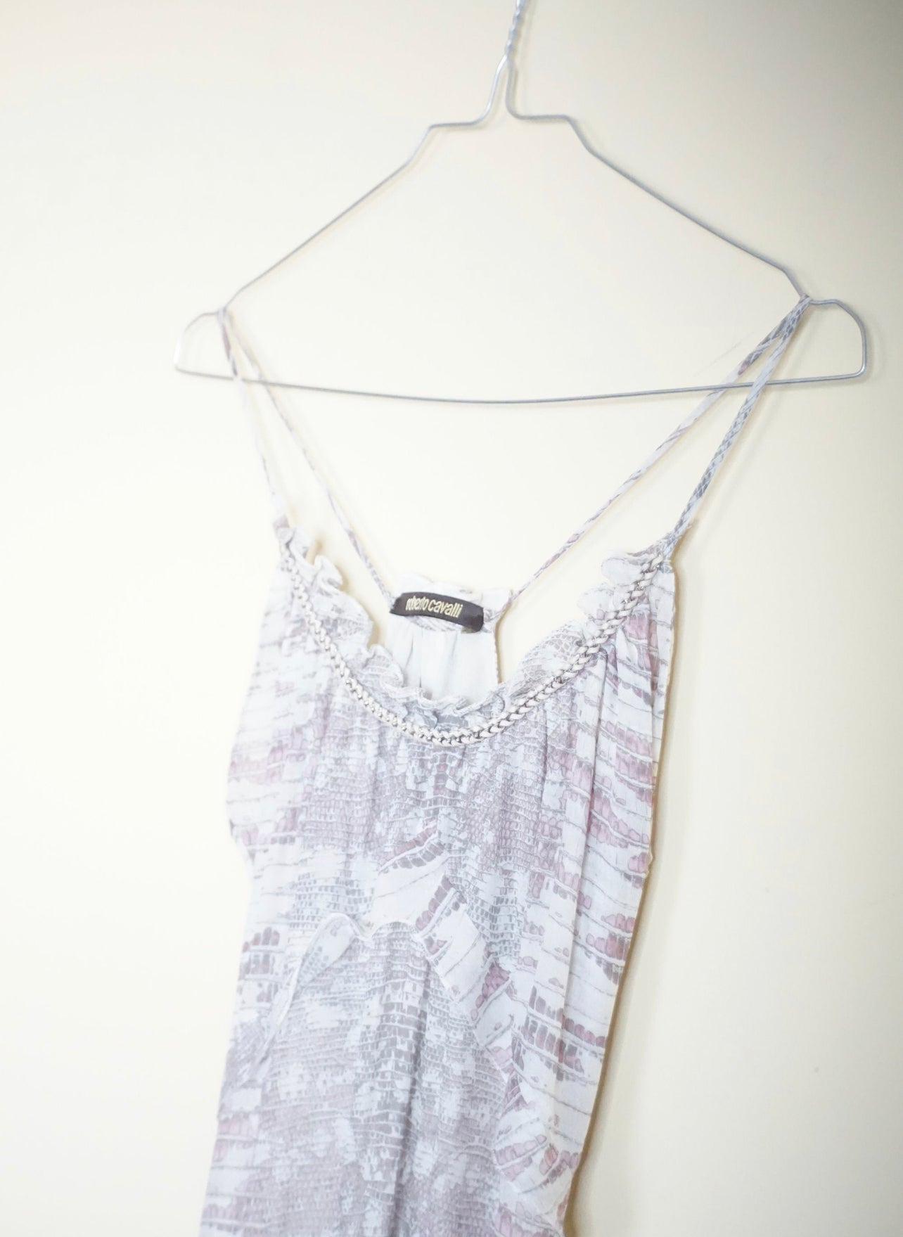 Roberto Cavalli Ruffle Snake Print image 1