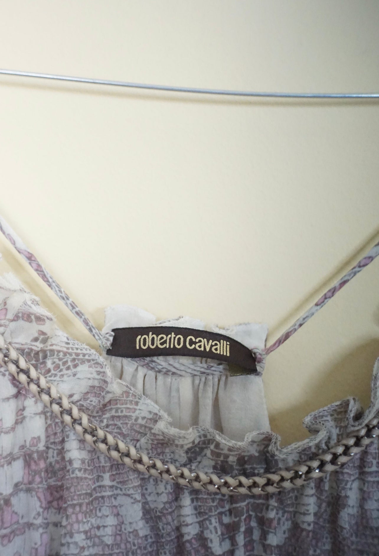 Roberto Cavalli Ruffle Snake Print image 8