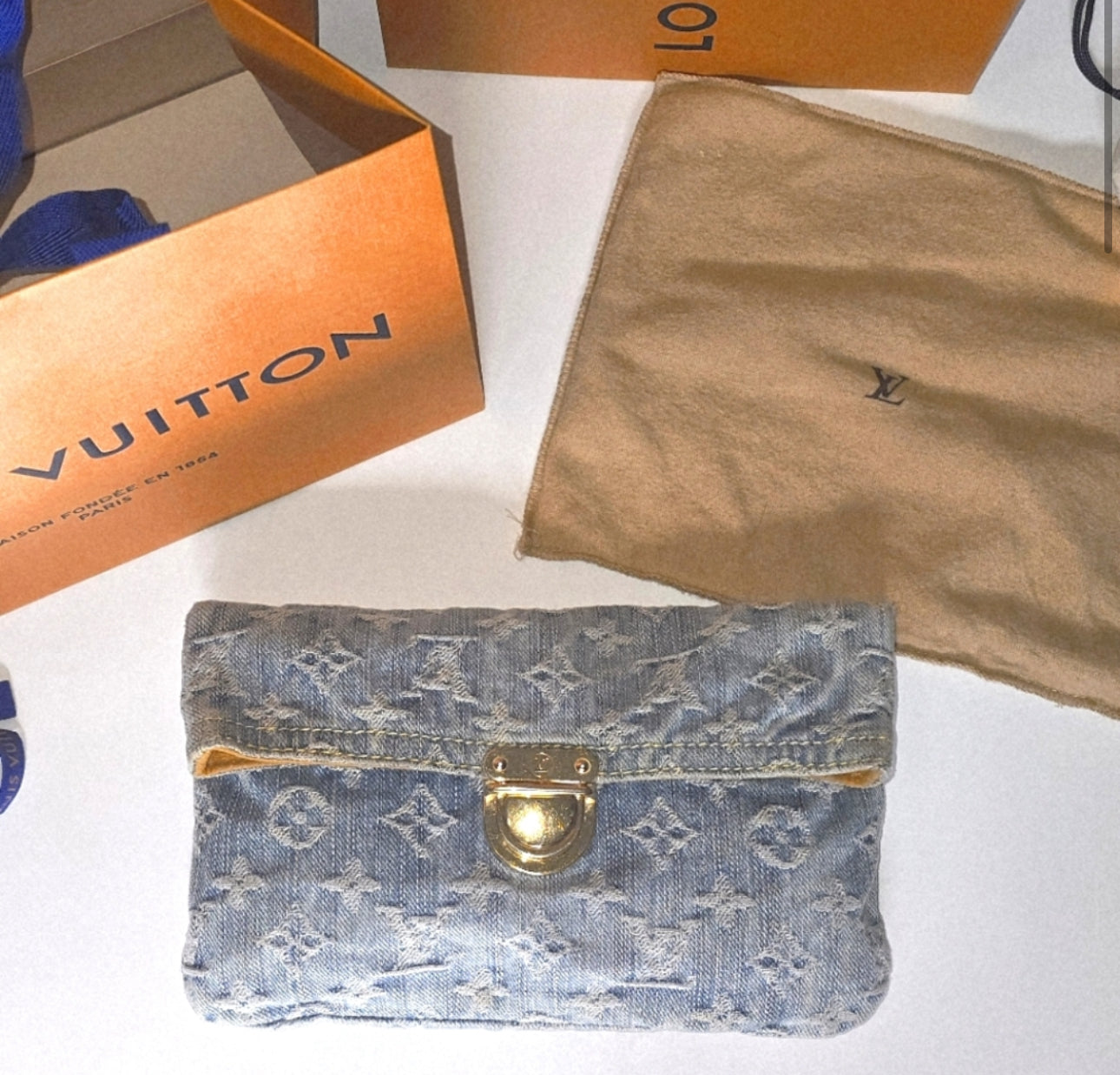 Louis Vuitton Monogram Denim Porte-Monnaie Wallet