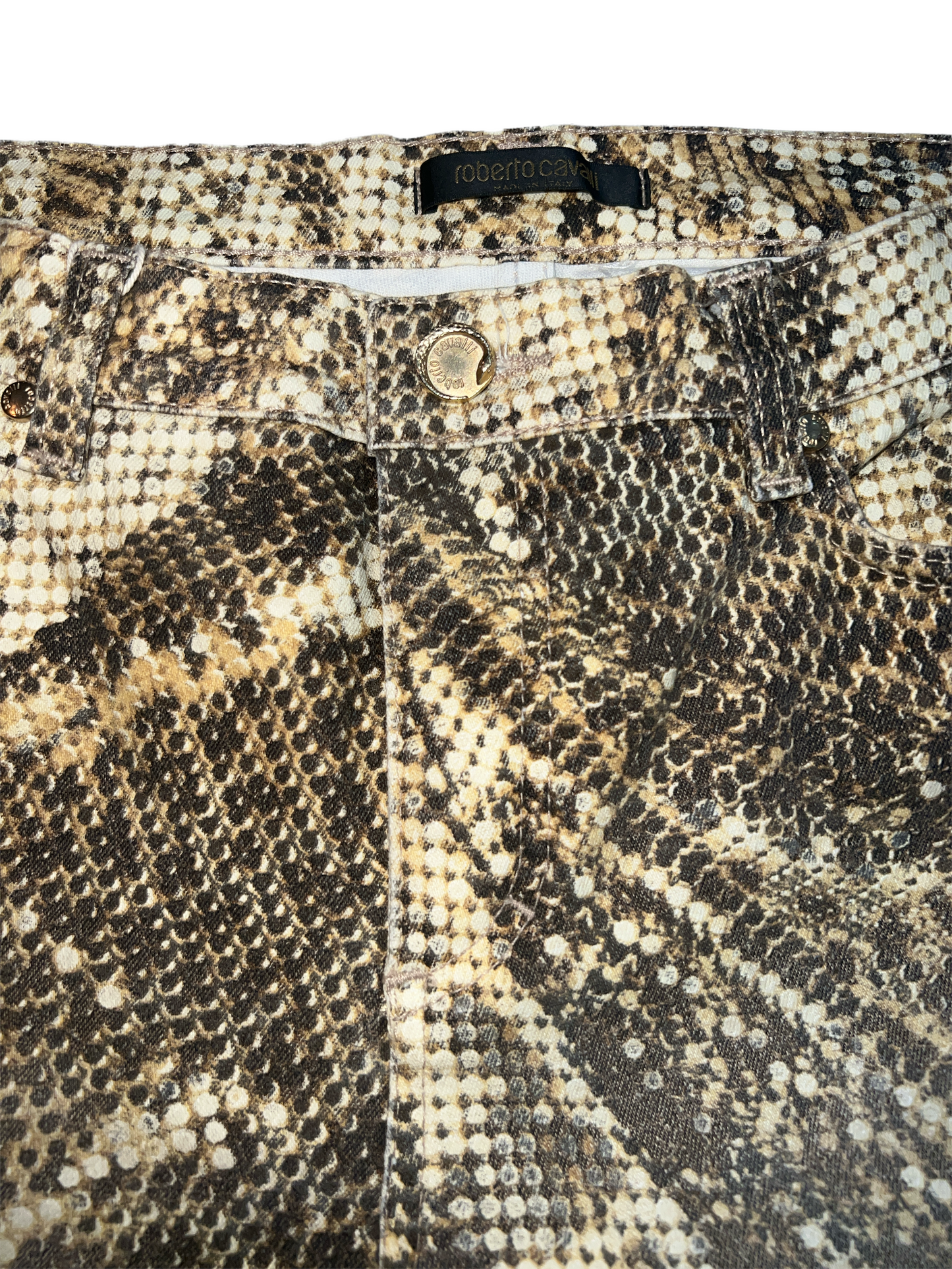 Roberto Cavalli Snake Skin Printed Jeans image 2