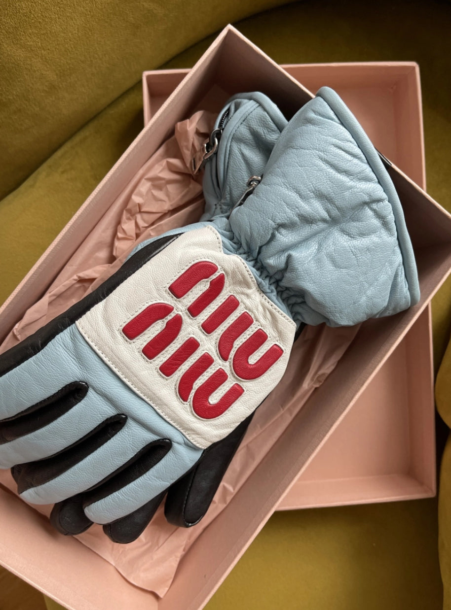 Miu Miu Leather Gloves image 3