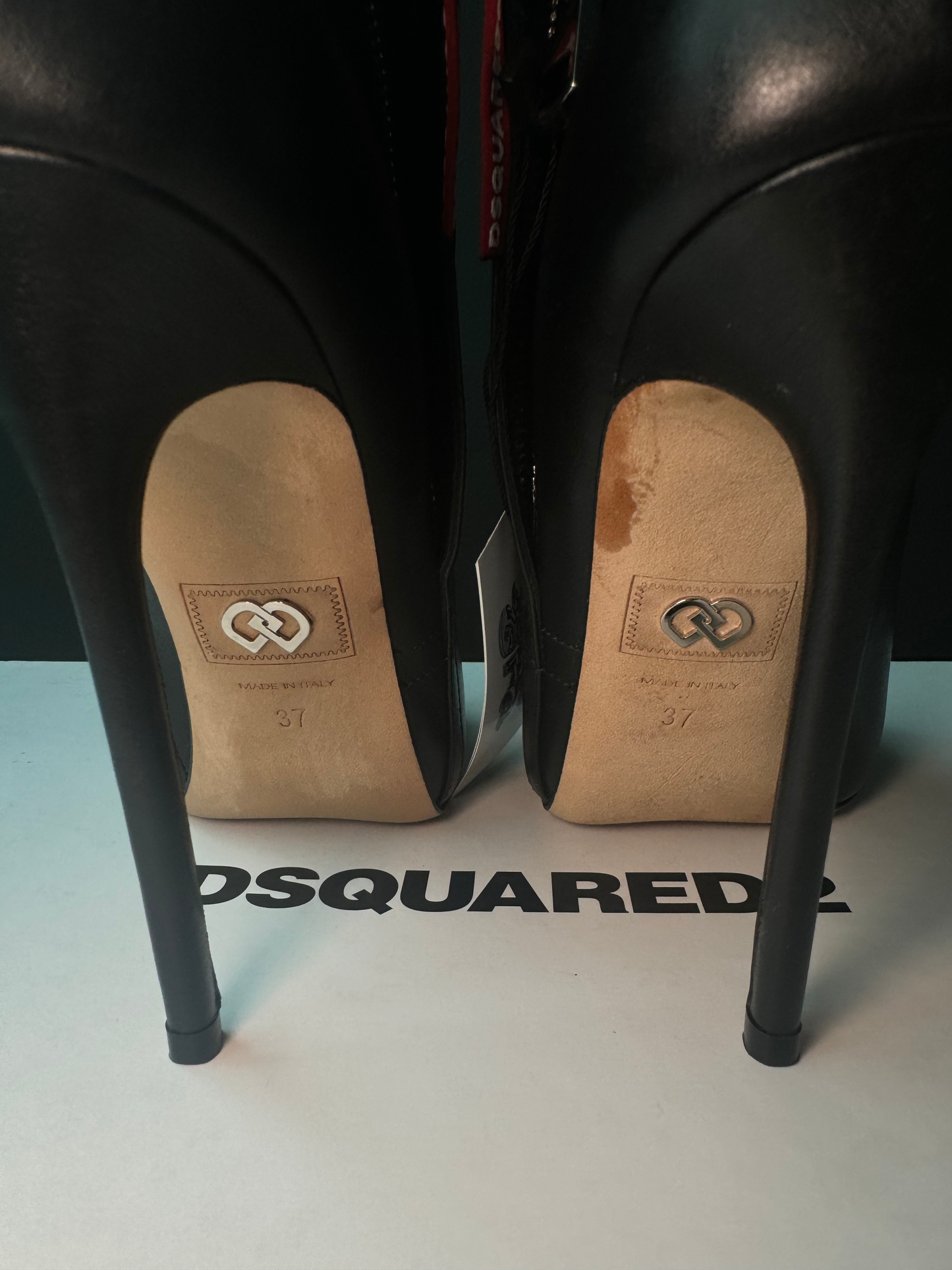 Dsquared2 Leather Boot Heels image 4