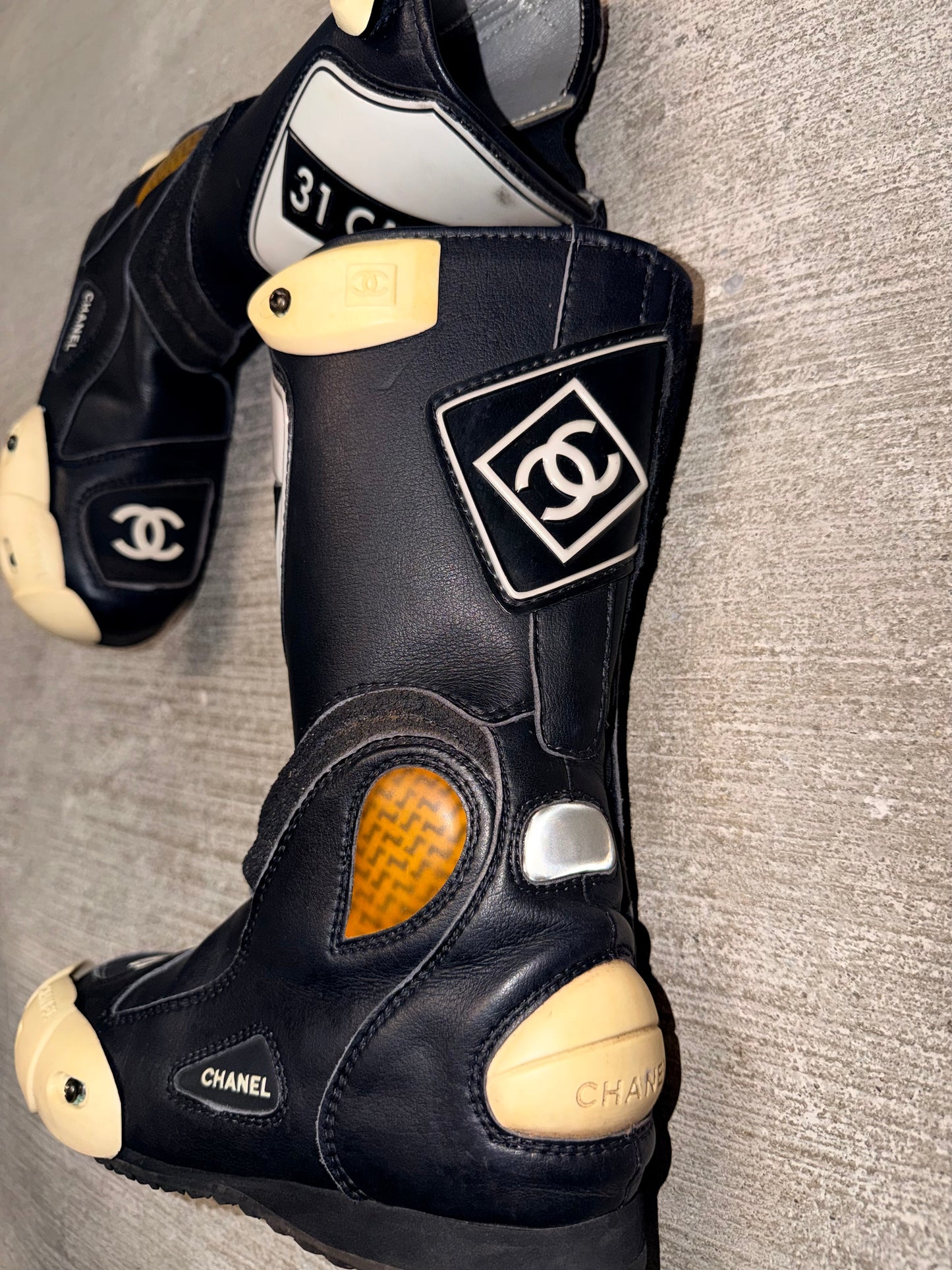 Chanel Fall/Winter 2003 Runway Moto Boots