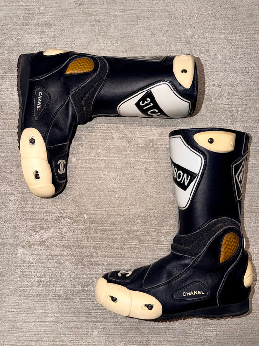 Chanel Fall/Winter 2003 Runway Moto Boots