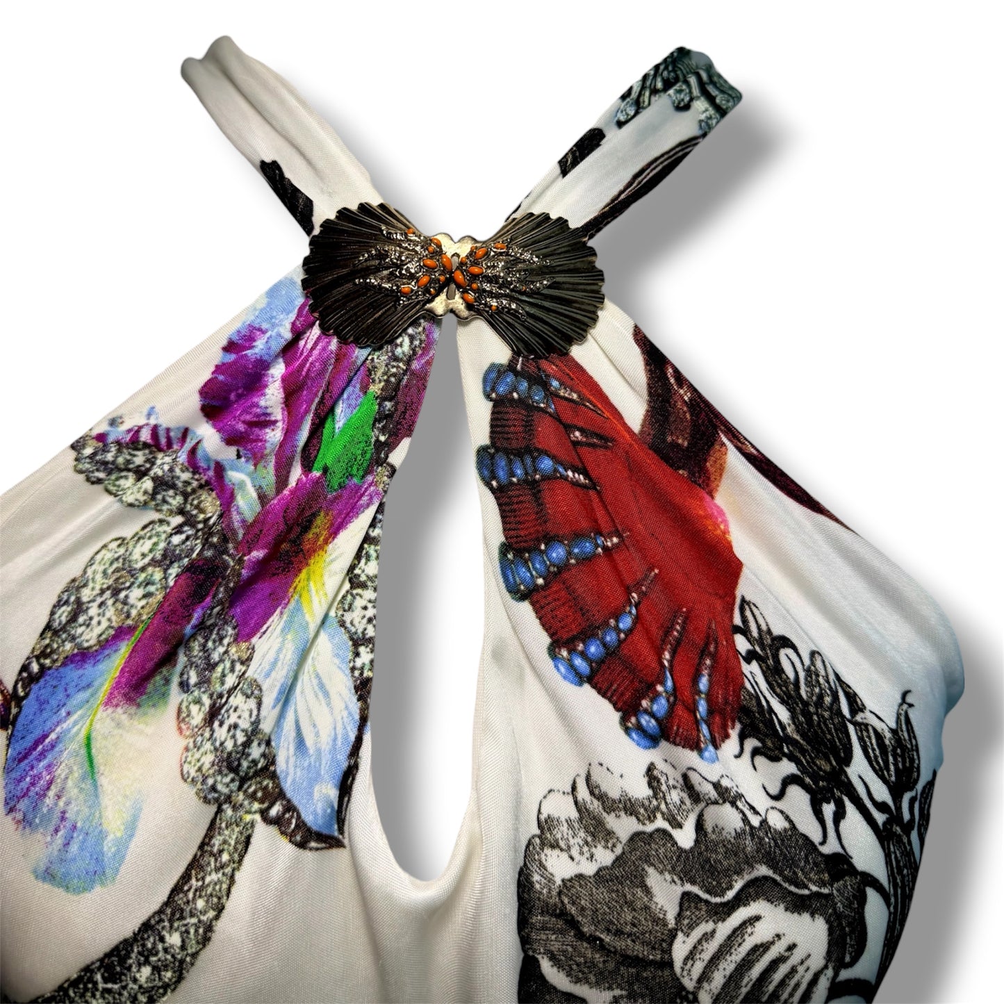 Roberto Cavalli Halter Neck Dress