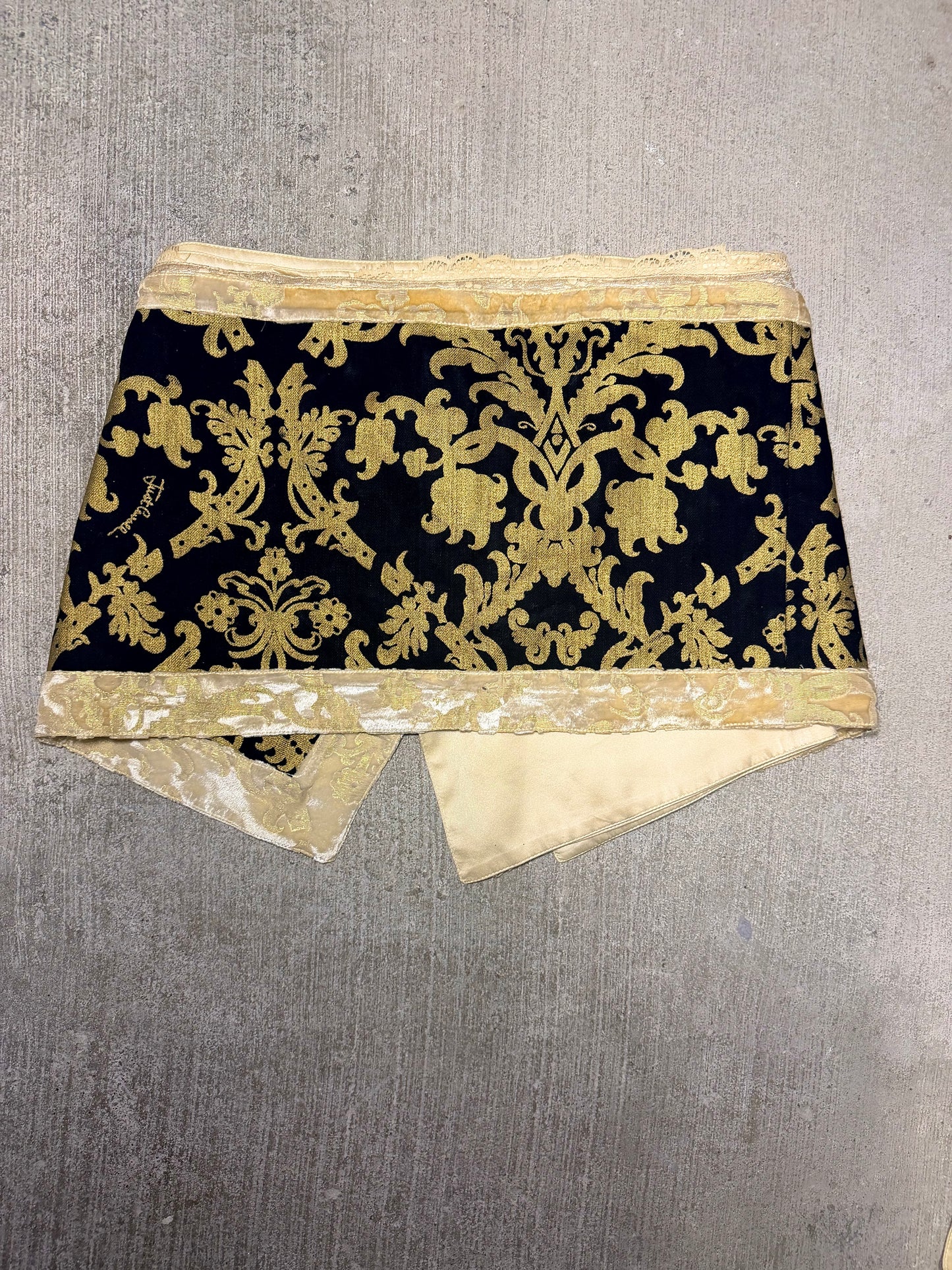 Just Cavalli Baroque Mini Skirt with Detachable Belt