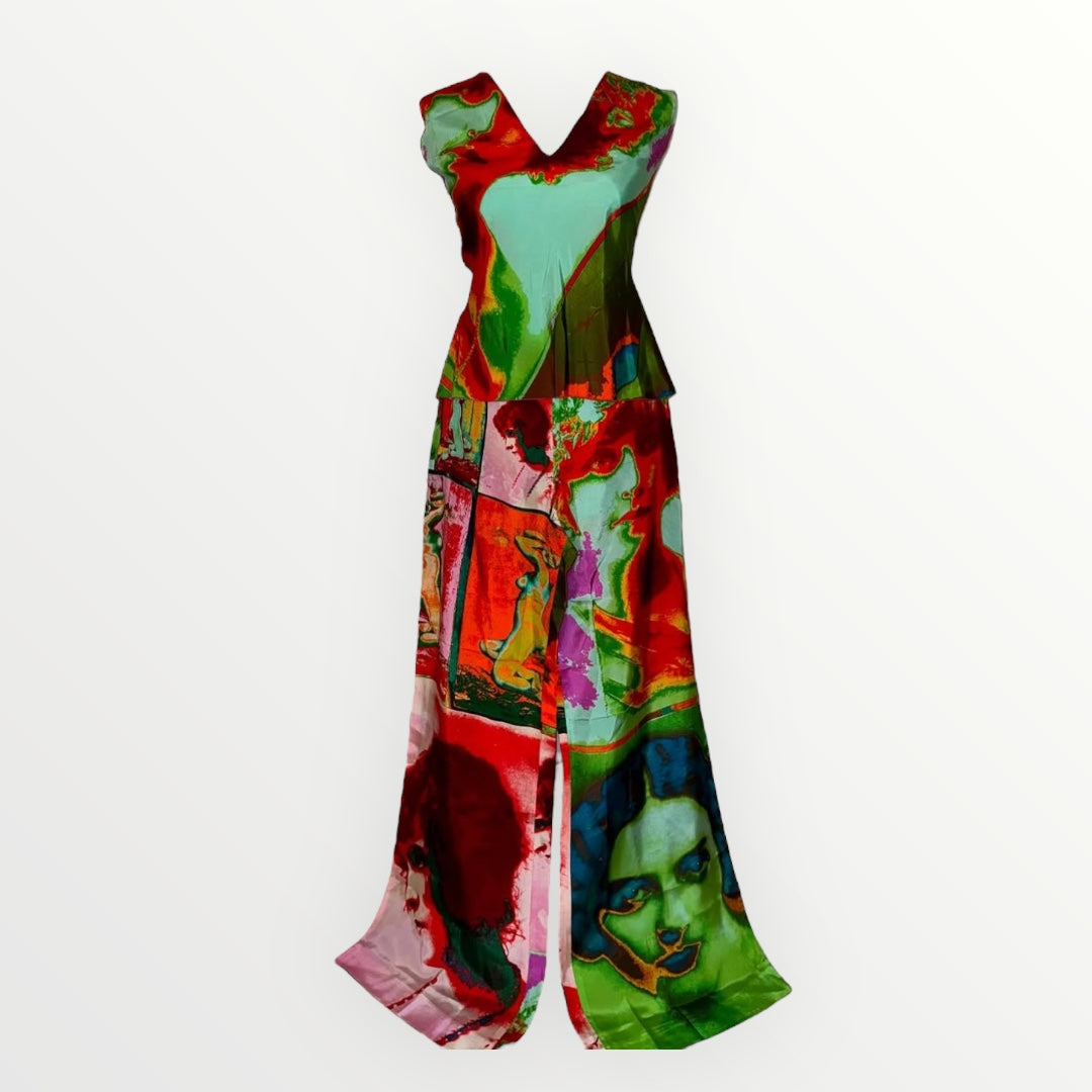 Jean Paul Gaultier Soleil “Portraits” Two-Piece Set – Circa S/S 2002 image 0