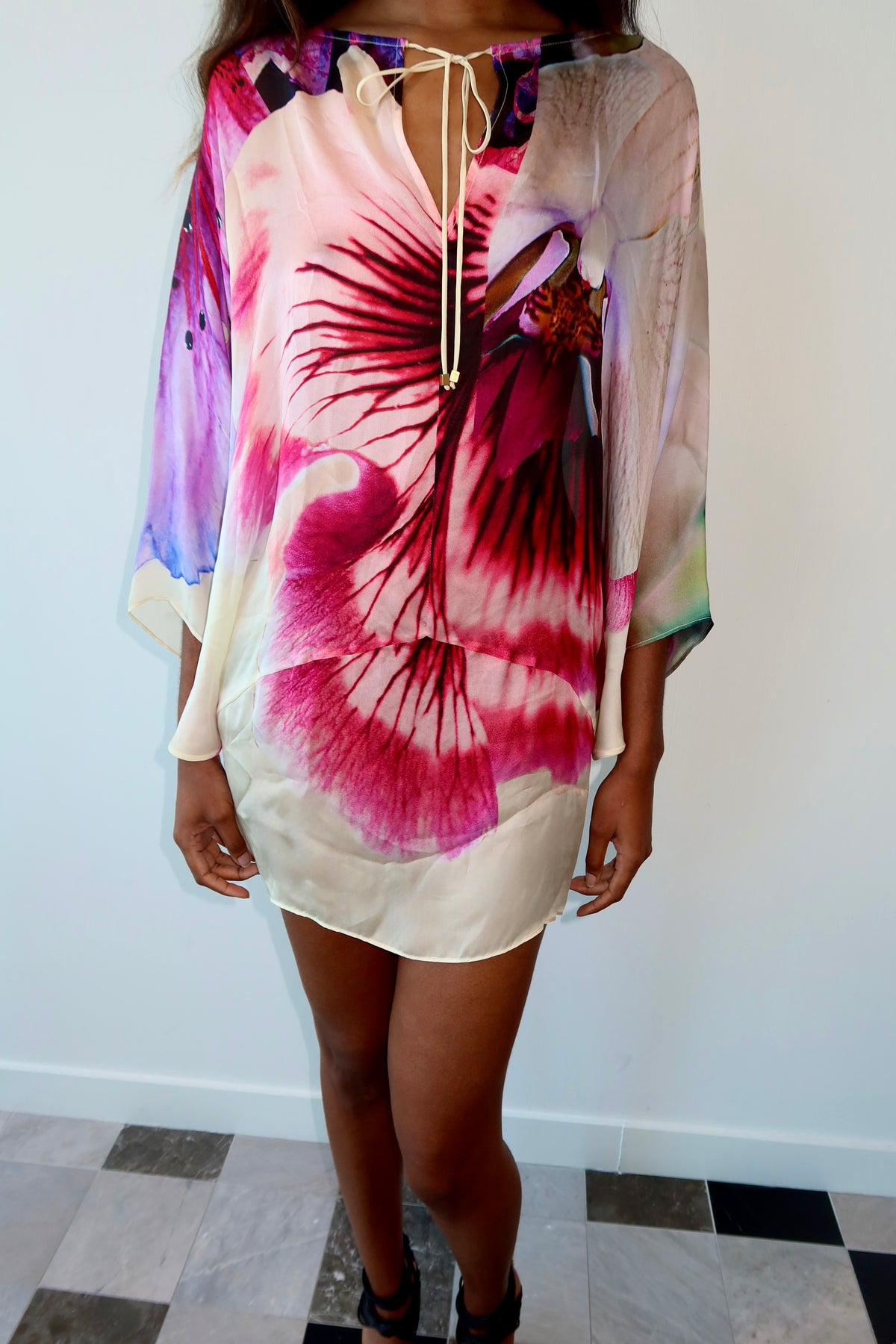 Roberto Cavalli Silk Floral Dress