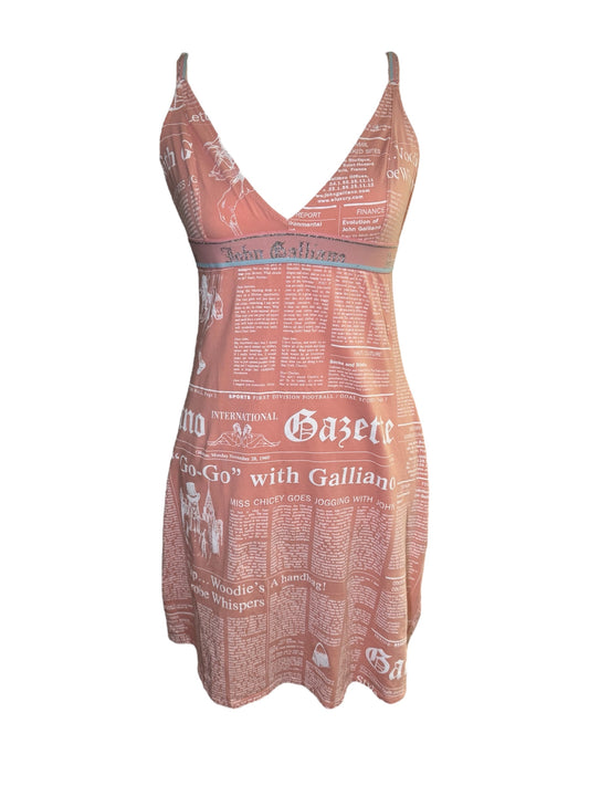 John Galliano Newspaper Dres