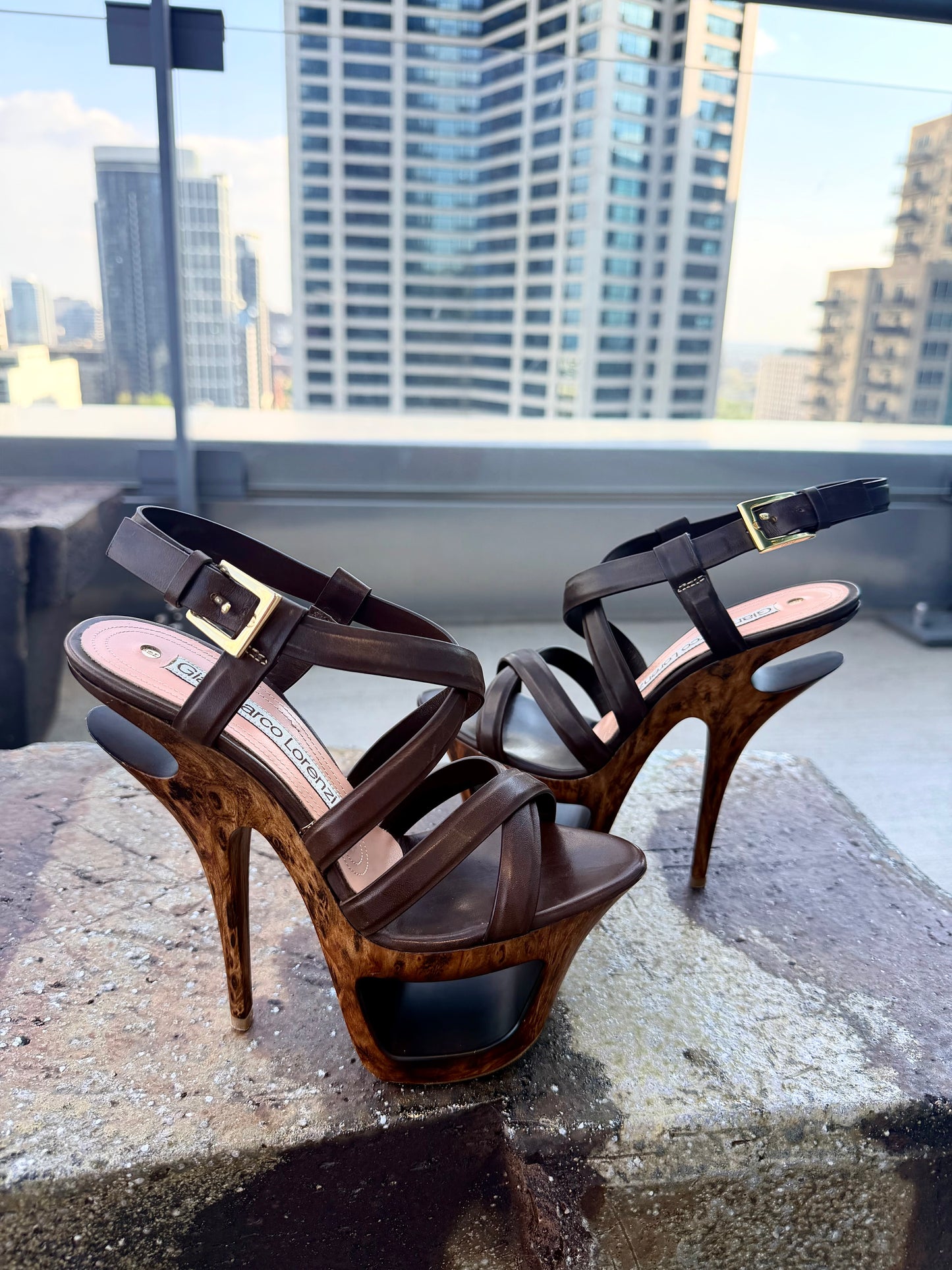Gianni Marco Lorenzo Wooden Heels