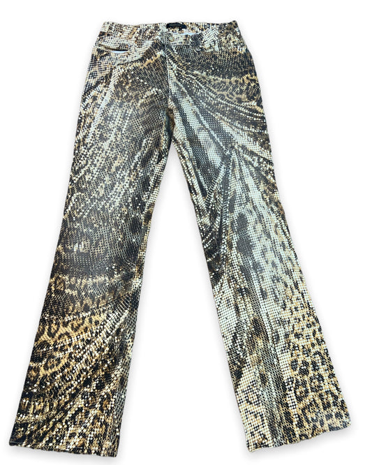 Roberto Cavalli Snake Skin Printed Jeans image 0