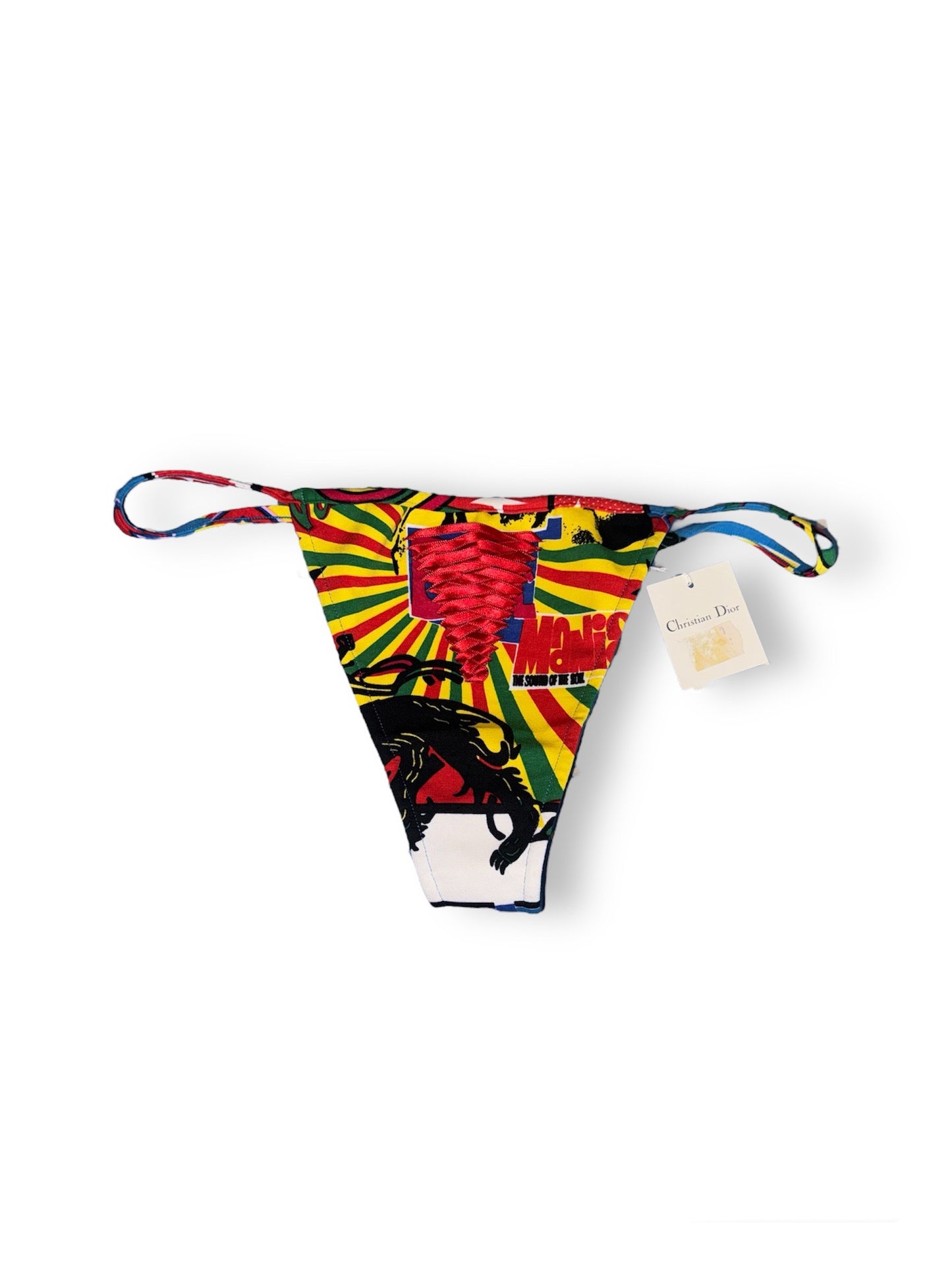 Dior Rasta Scarf & Thong image 3