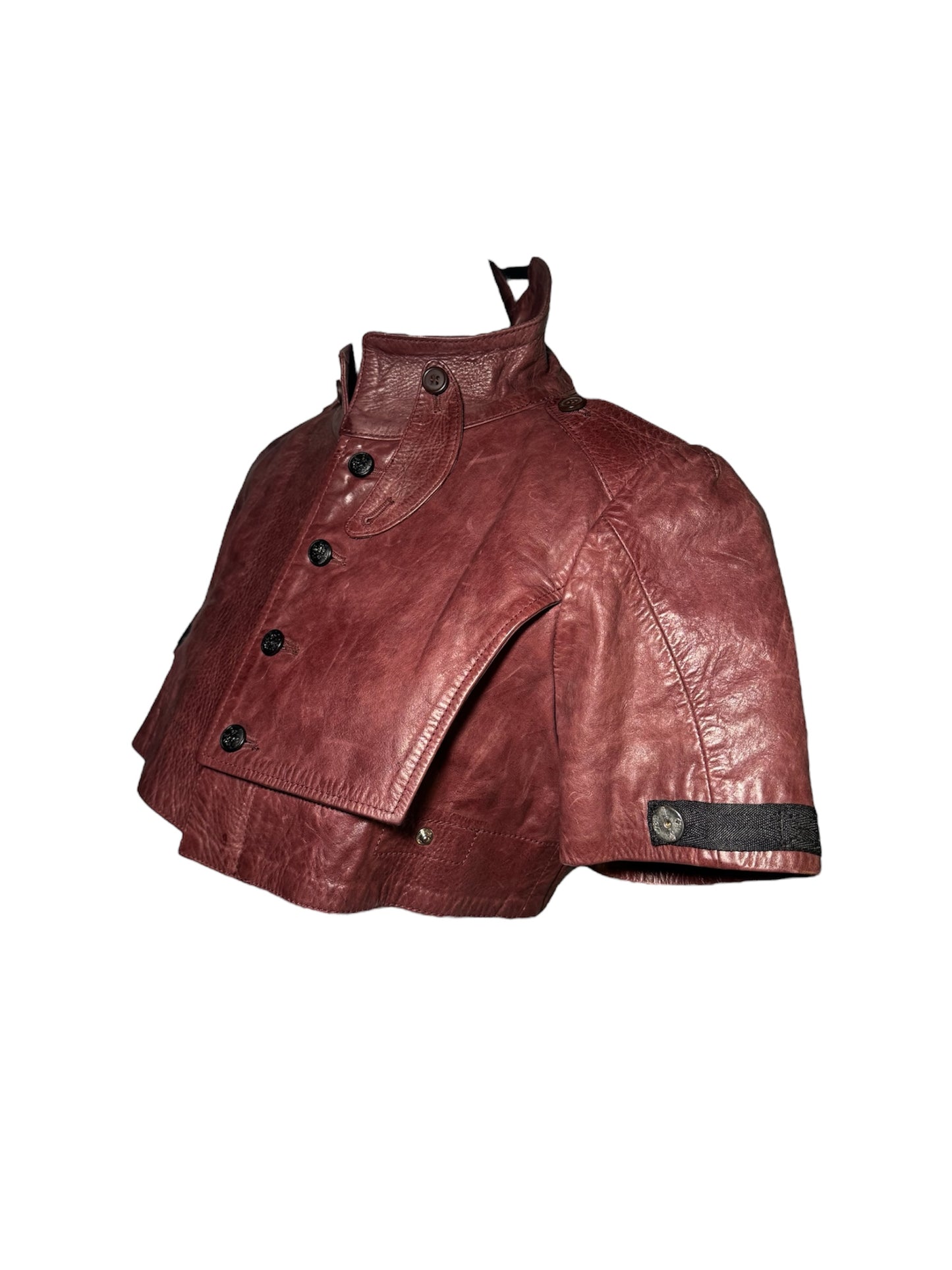 Diesel Cropped Leather Jacket