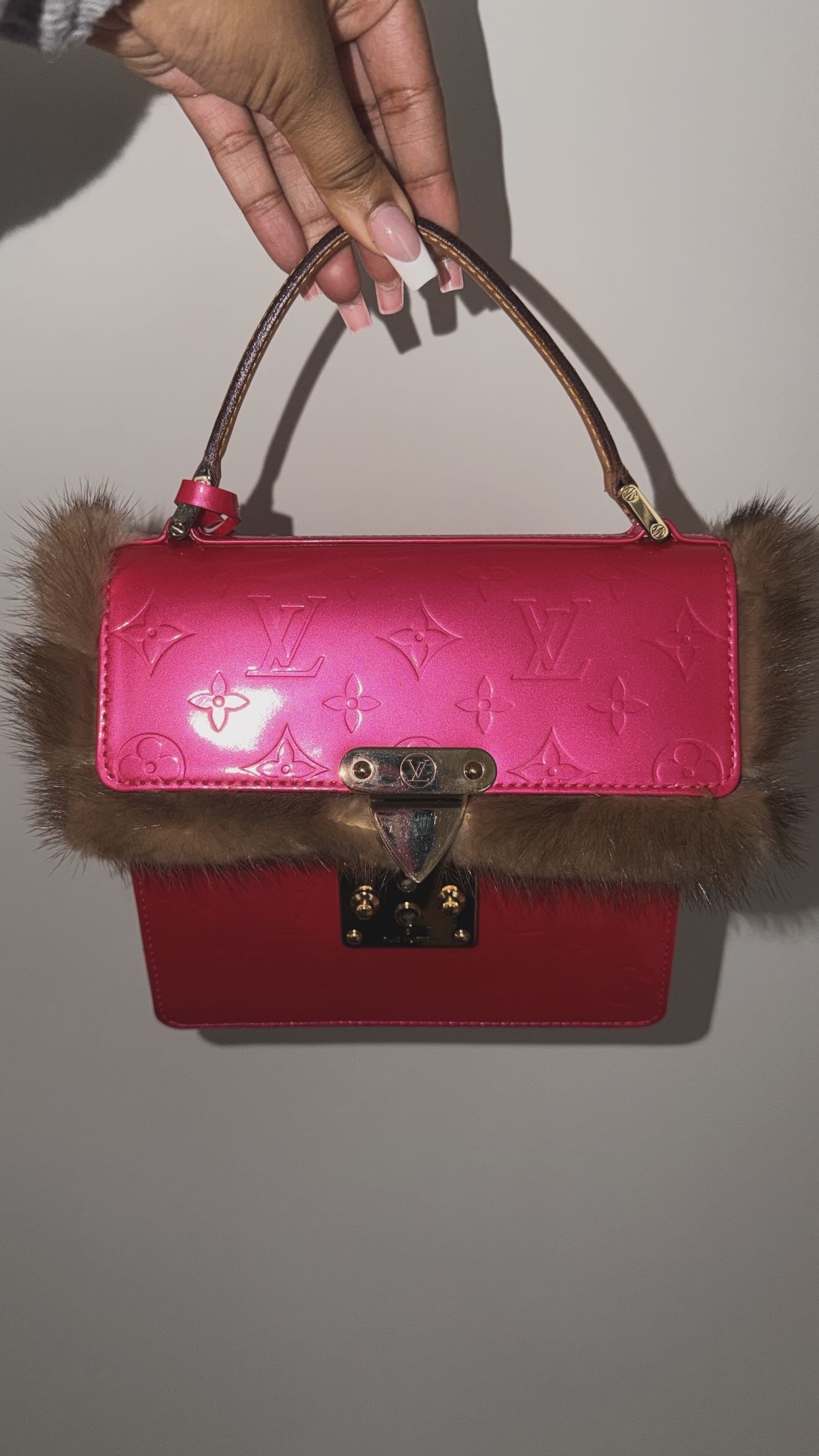 Louis Vuitton Vernis Spring Street Bag – Custom Mink Fur