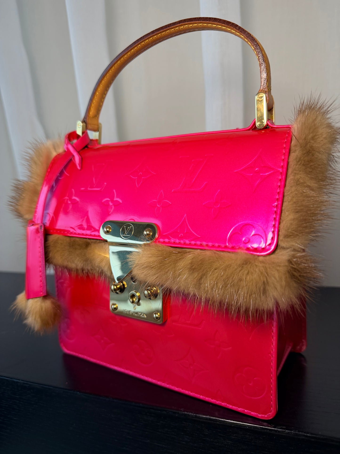 Louis Vuitton Vernis Spring Street Bag – Custom Mink Fur