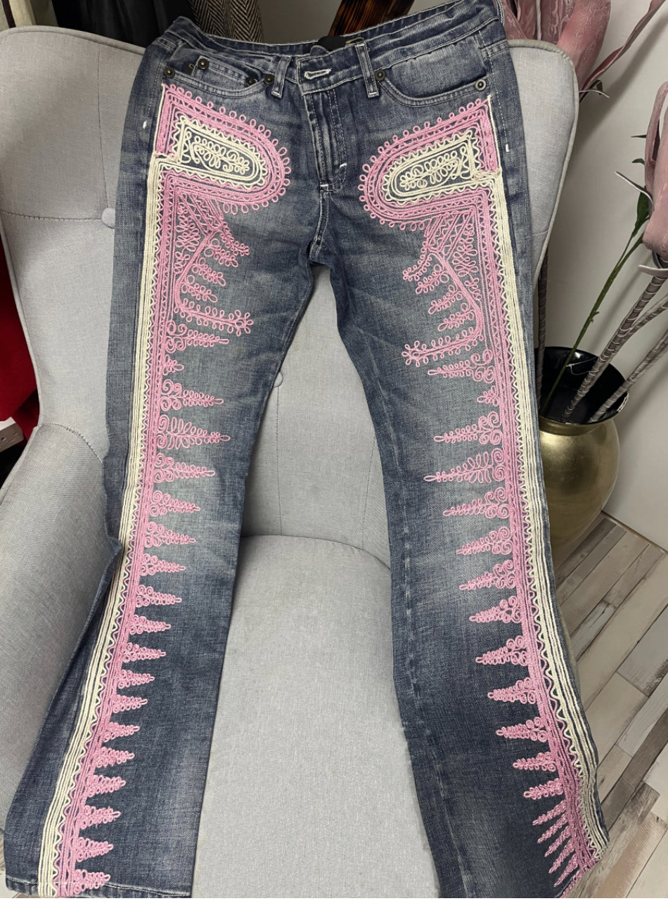 Roberto Cavalli Embroidered Jeans  image 1