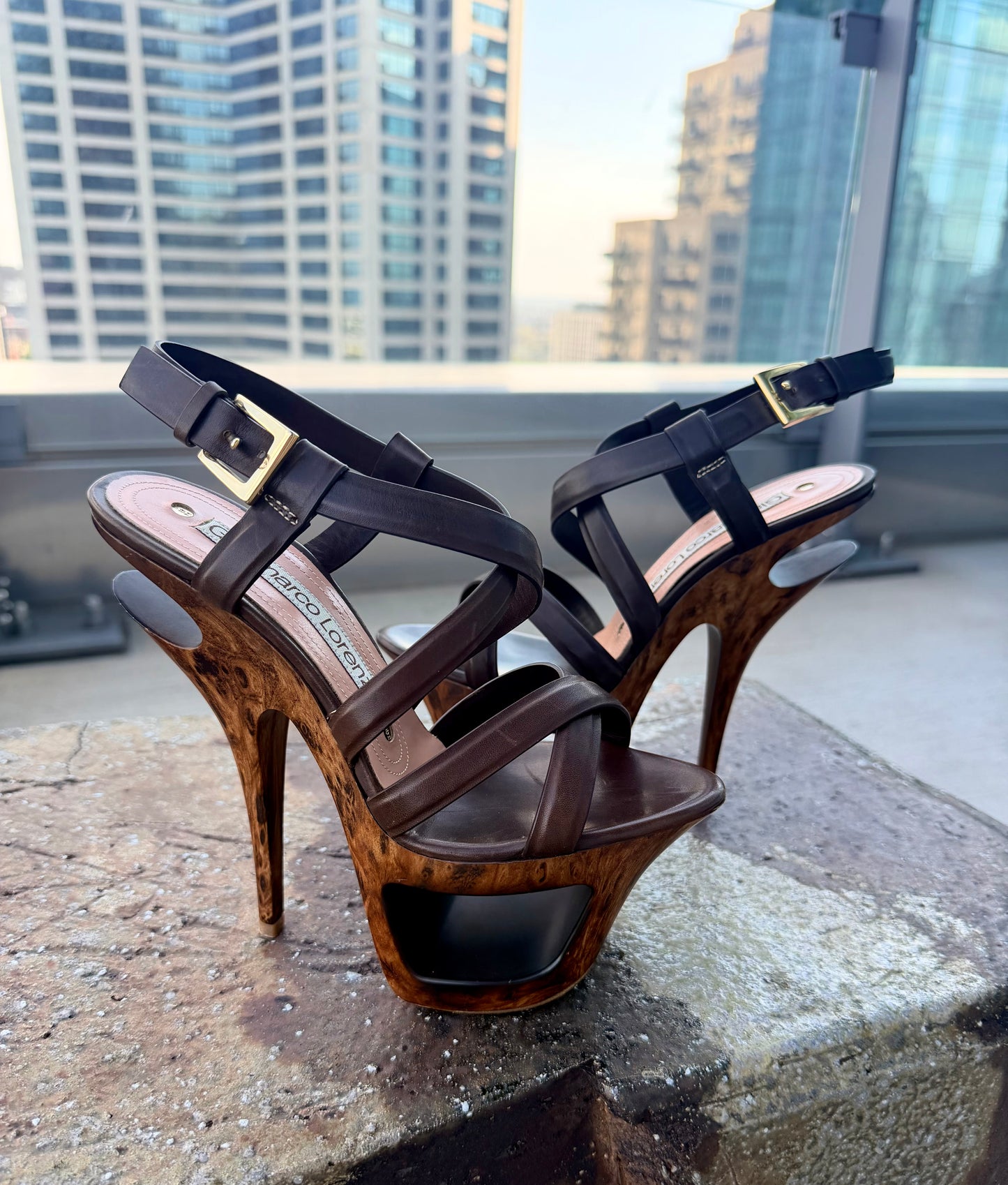 Gianni Marco Lorenzo Wooden Heels