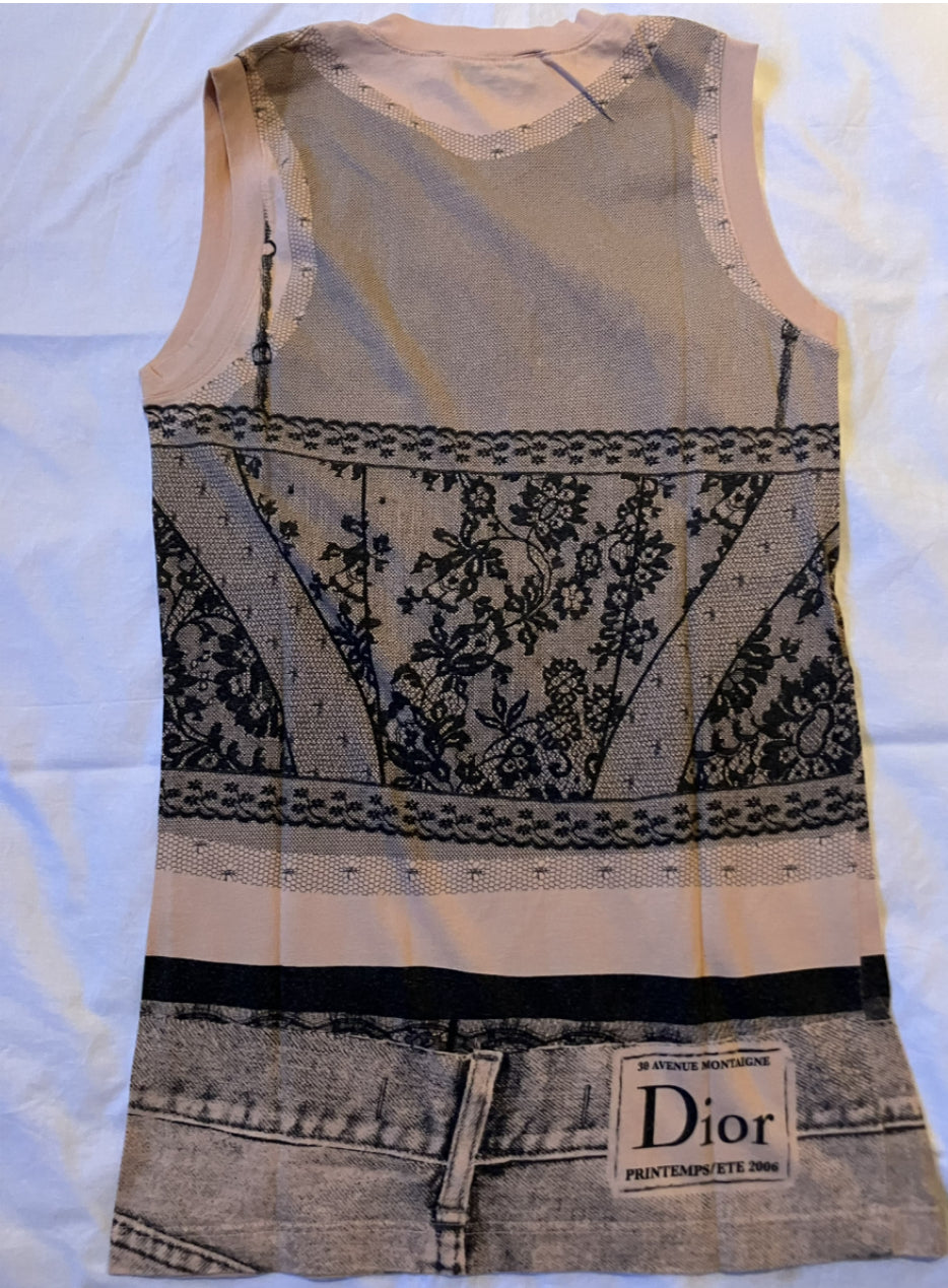 Dior Lingerie Denim Tromp T-shirt image 1