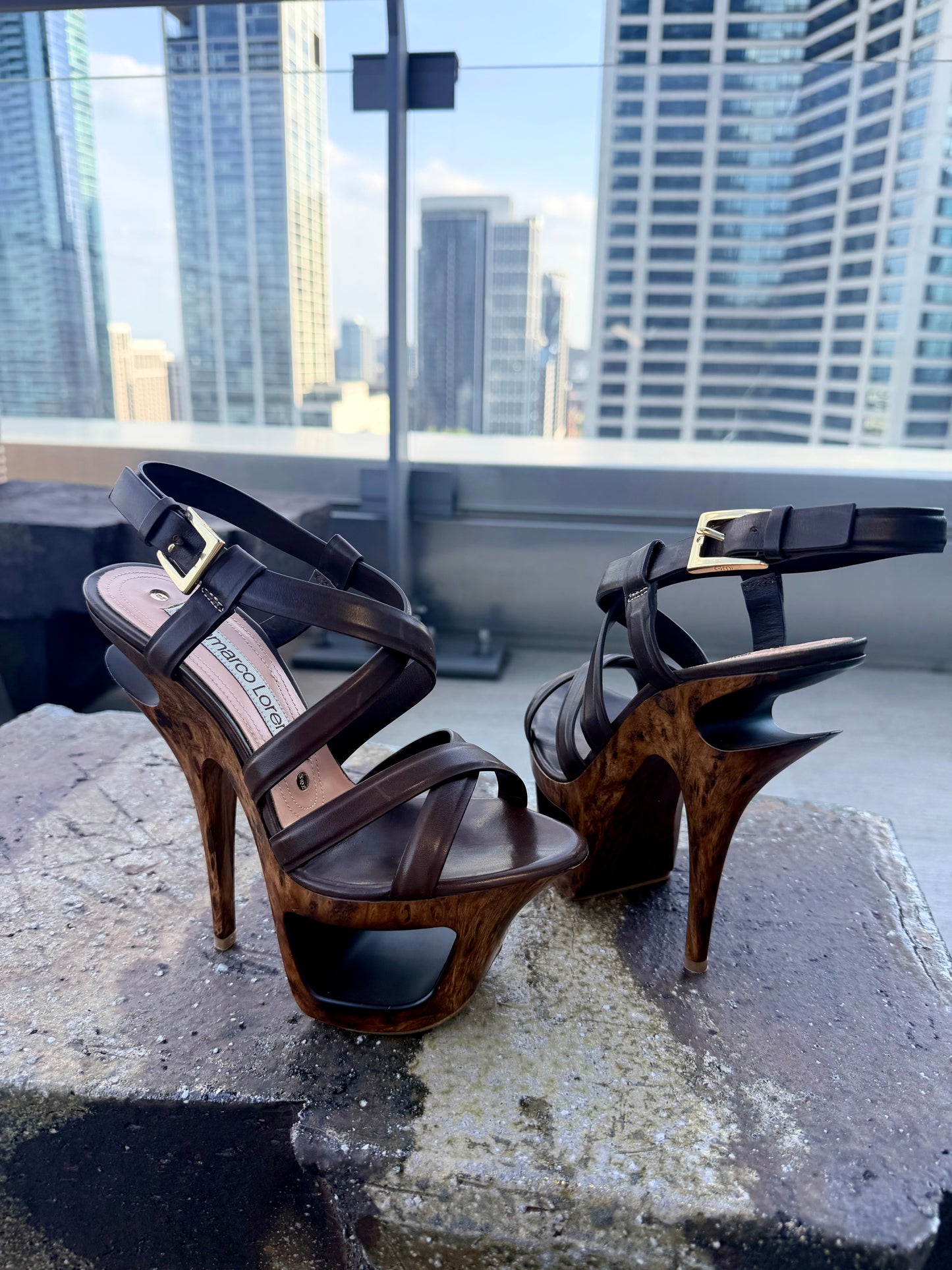 Gianni Marco Lorenzo Wooden Heels