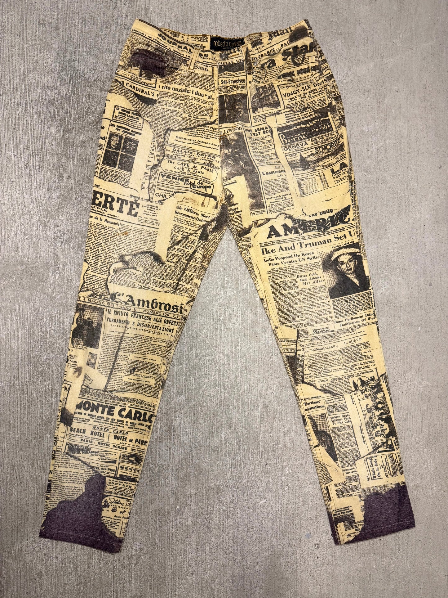 Roberto Cavalli Print Pants