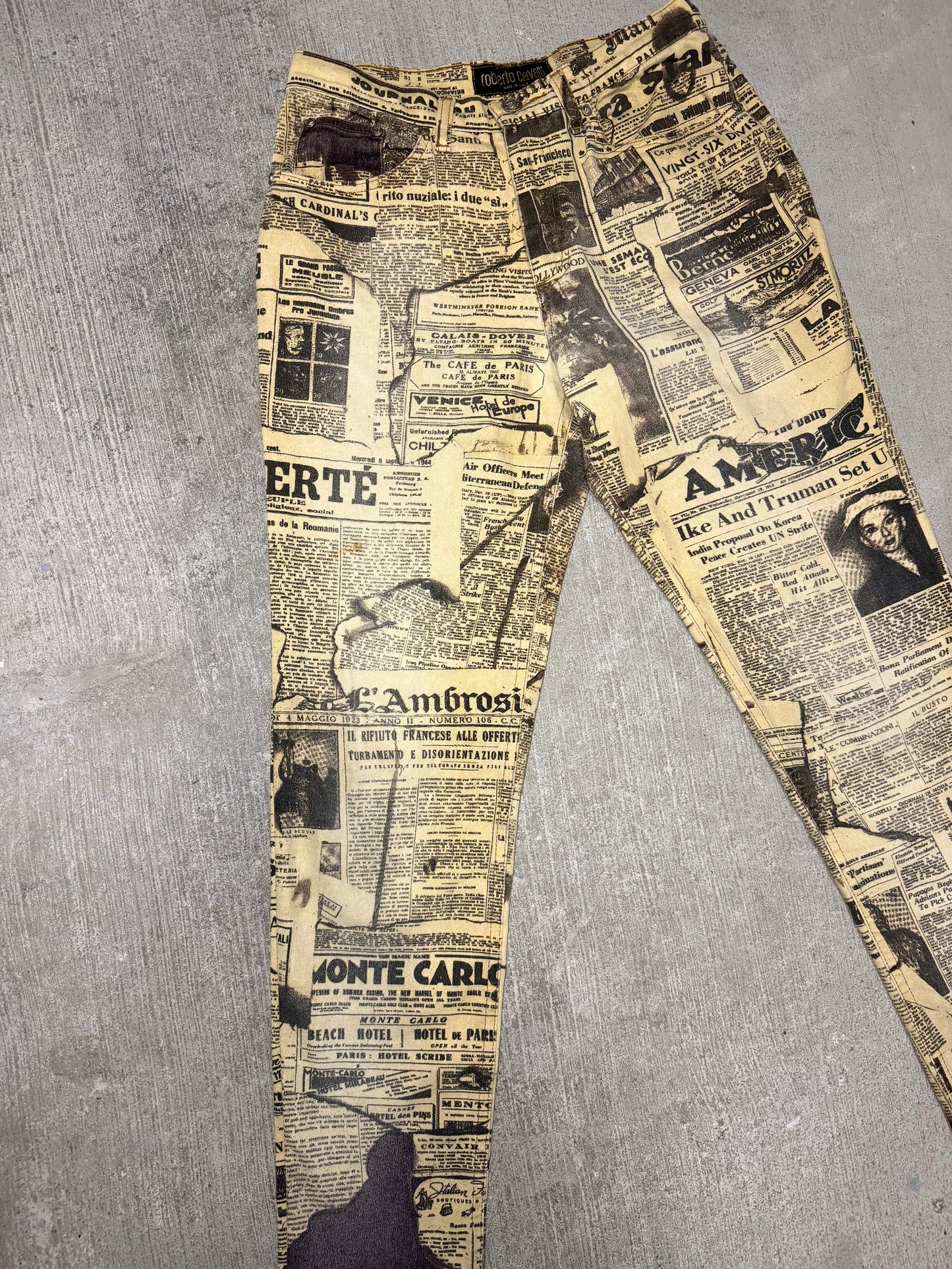 Roberto Cavalli Print Pants