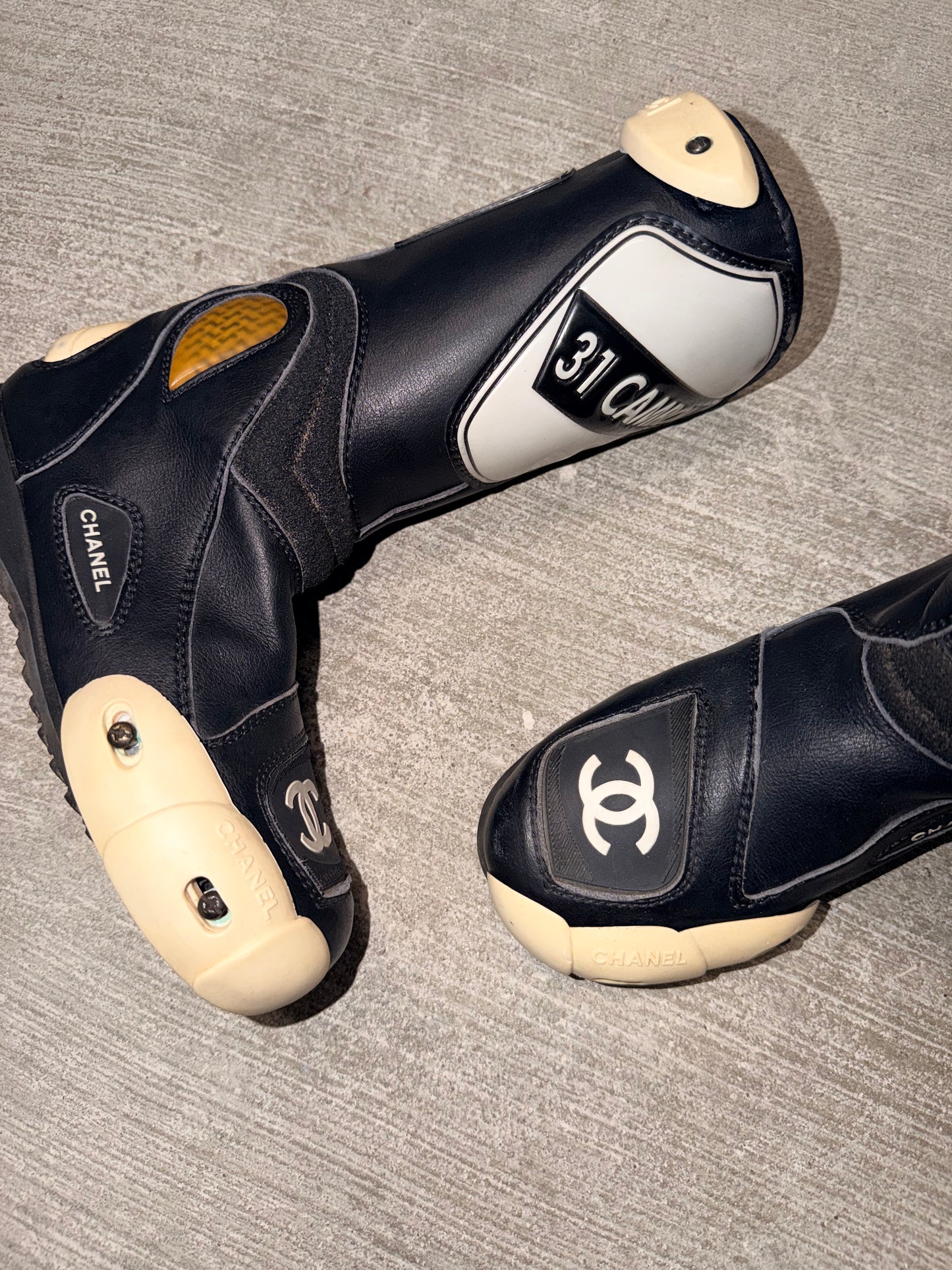 Chanel Fall/Winter 2003 Runway Moto Boots