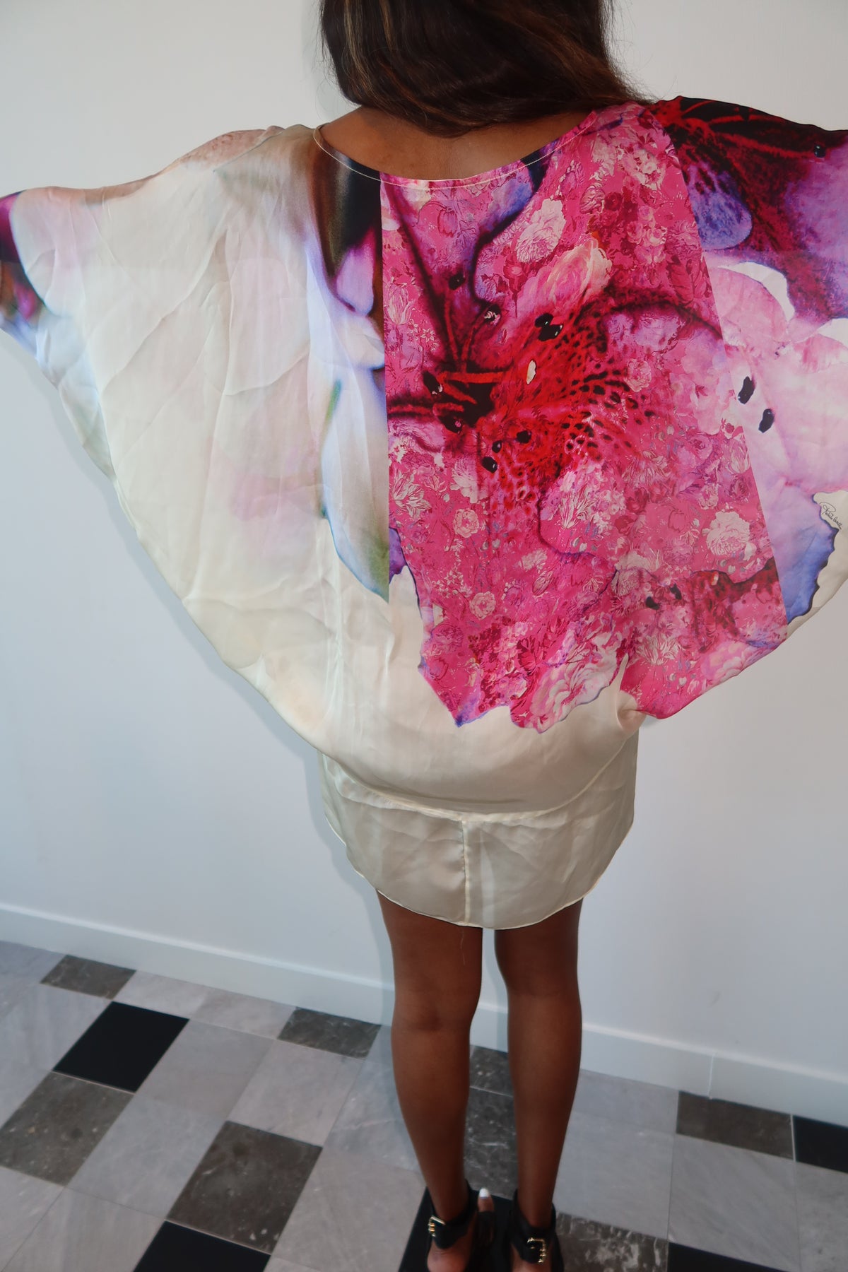 Roberto Cavalli Silk Floral Dress