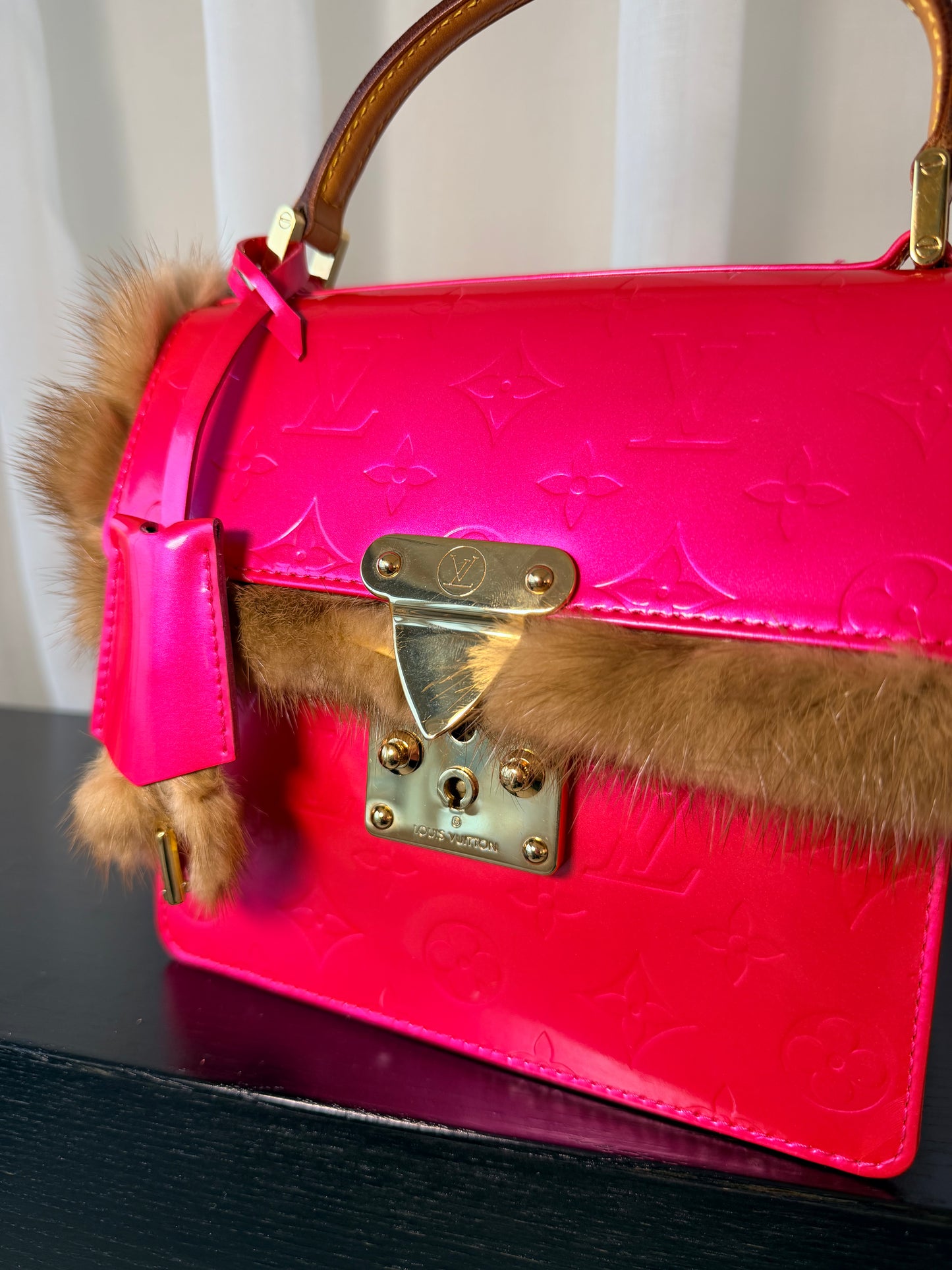 Louis Vuitton Vernis Spring Street Bag – Custom Mink Fur