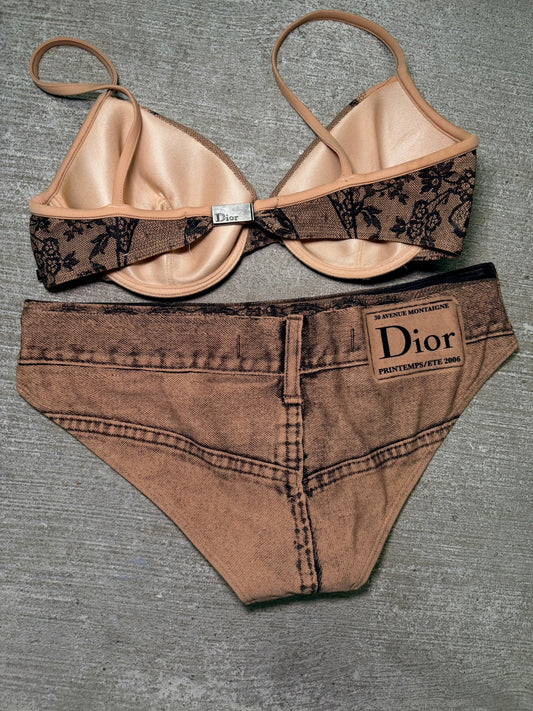 Christian Dior Spring/Summer 2006 Trompe L’Oeil Lace & Denim Bikini