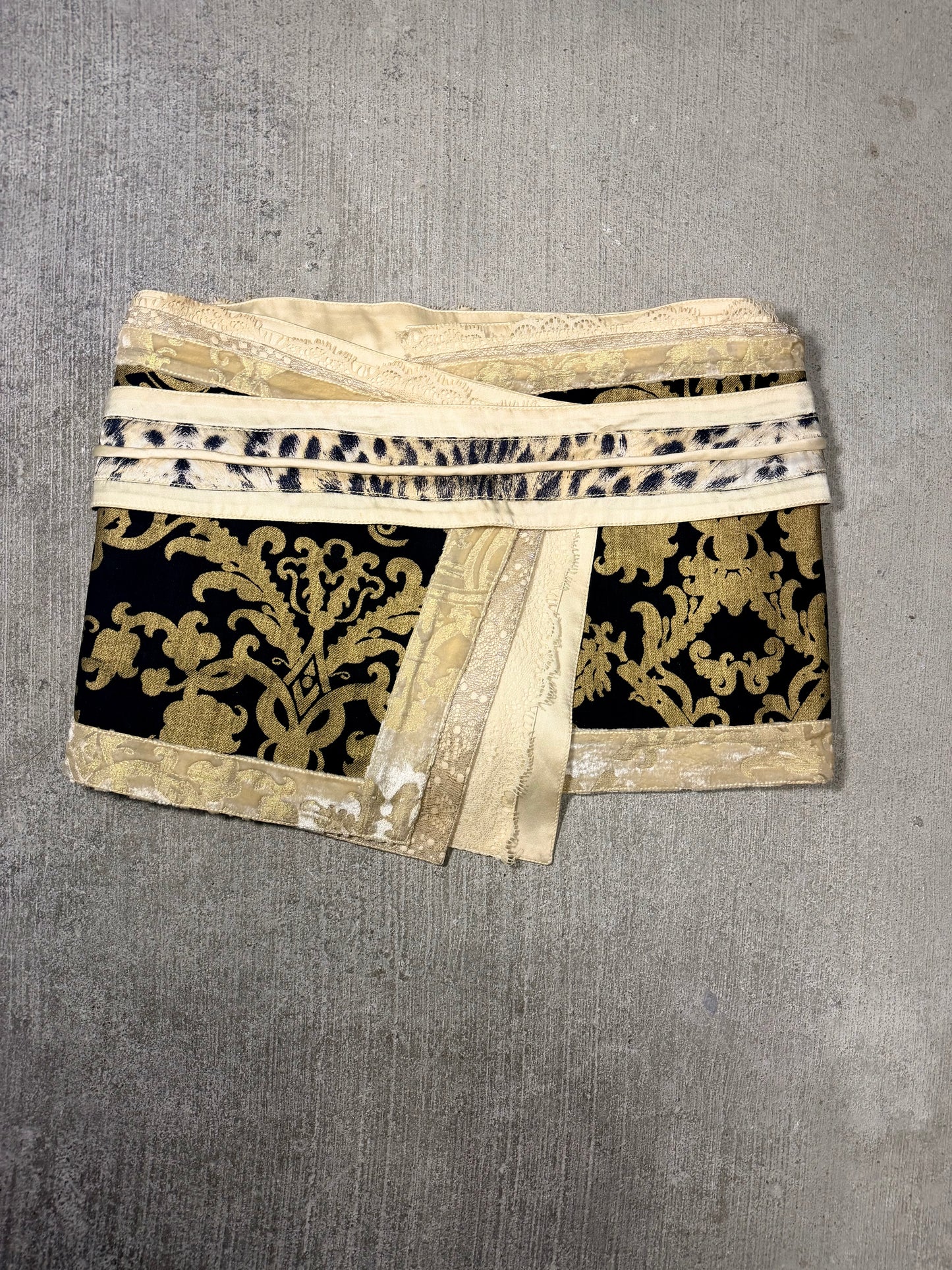 Just Cavalli Baroque Mini Skirt with Detachable Belt