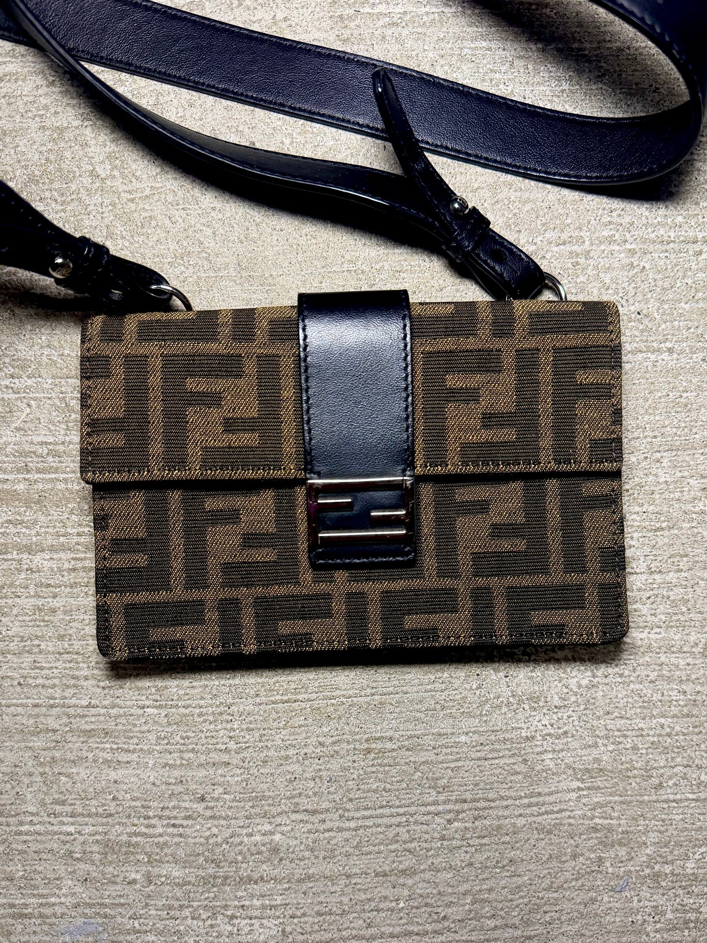 Fendi Zucca Baguette Pouch