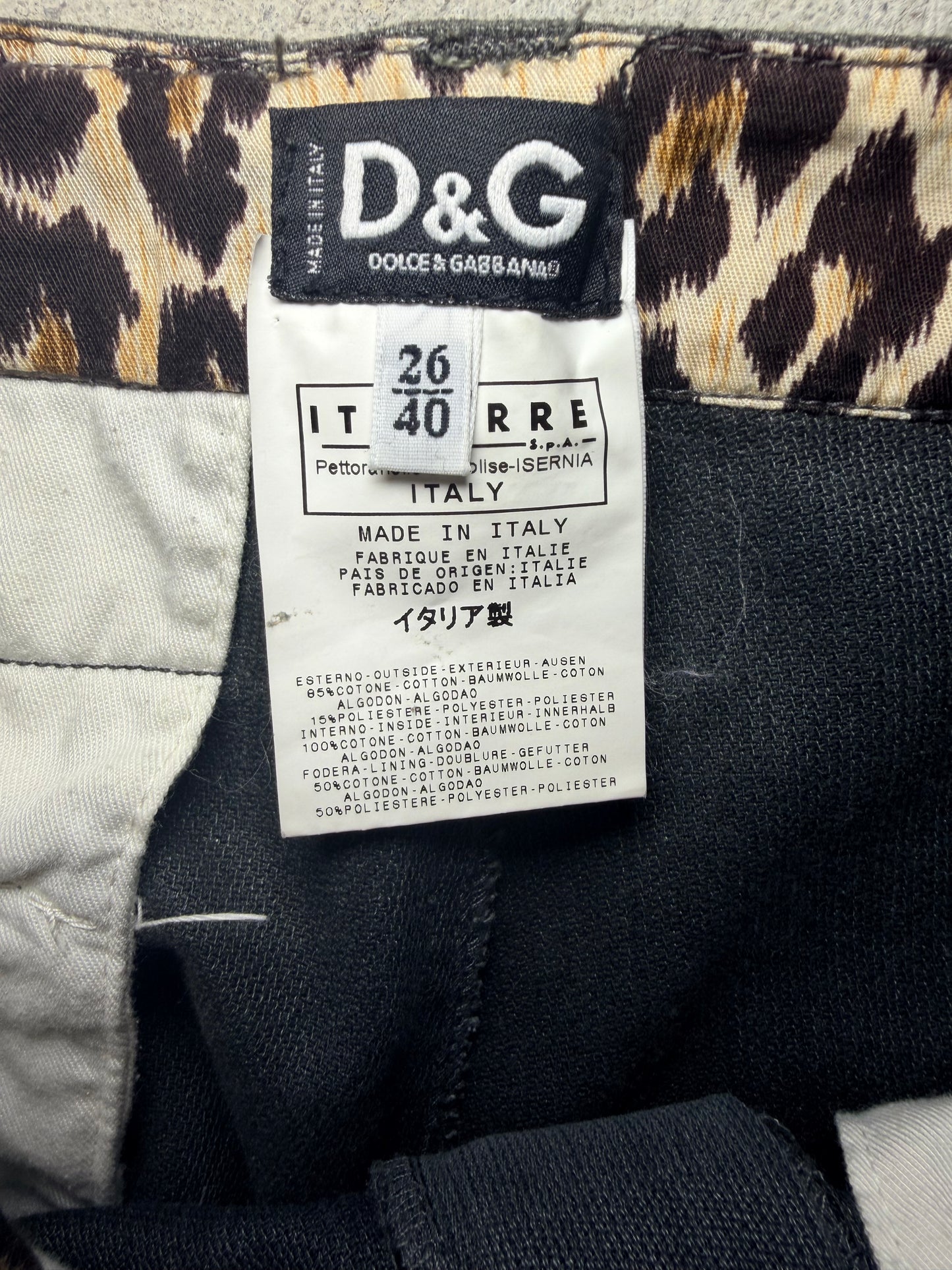 Dolce & Gabbana F/W 2003 “Fun Is My Life” Cargo Pants