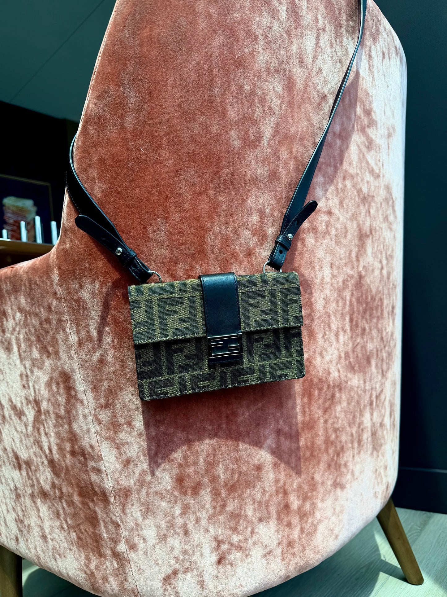 Fendi Zucca Baguette Pouch