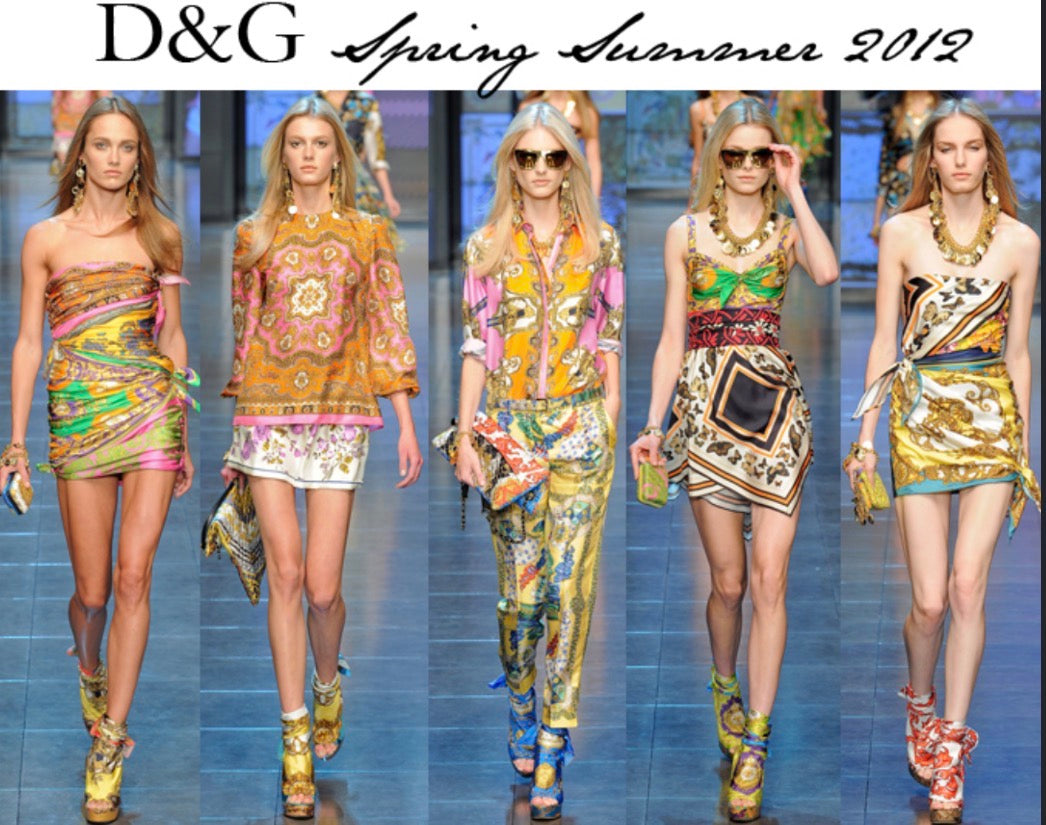D&G 2012 Spring Summer Scarf Wedges