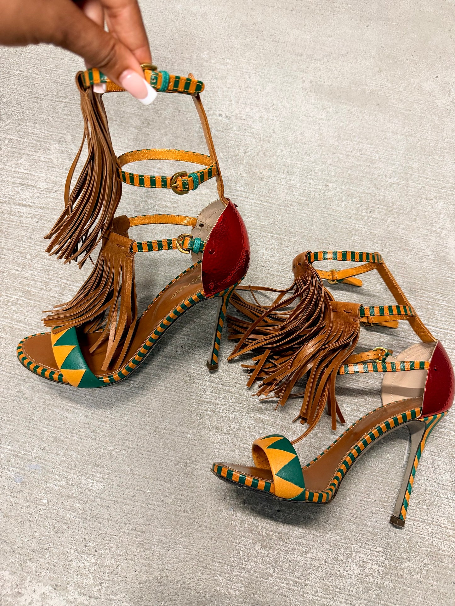Sergio Rossi 2013 Fringe Heels