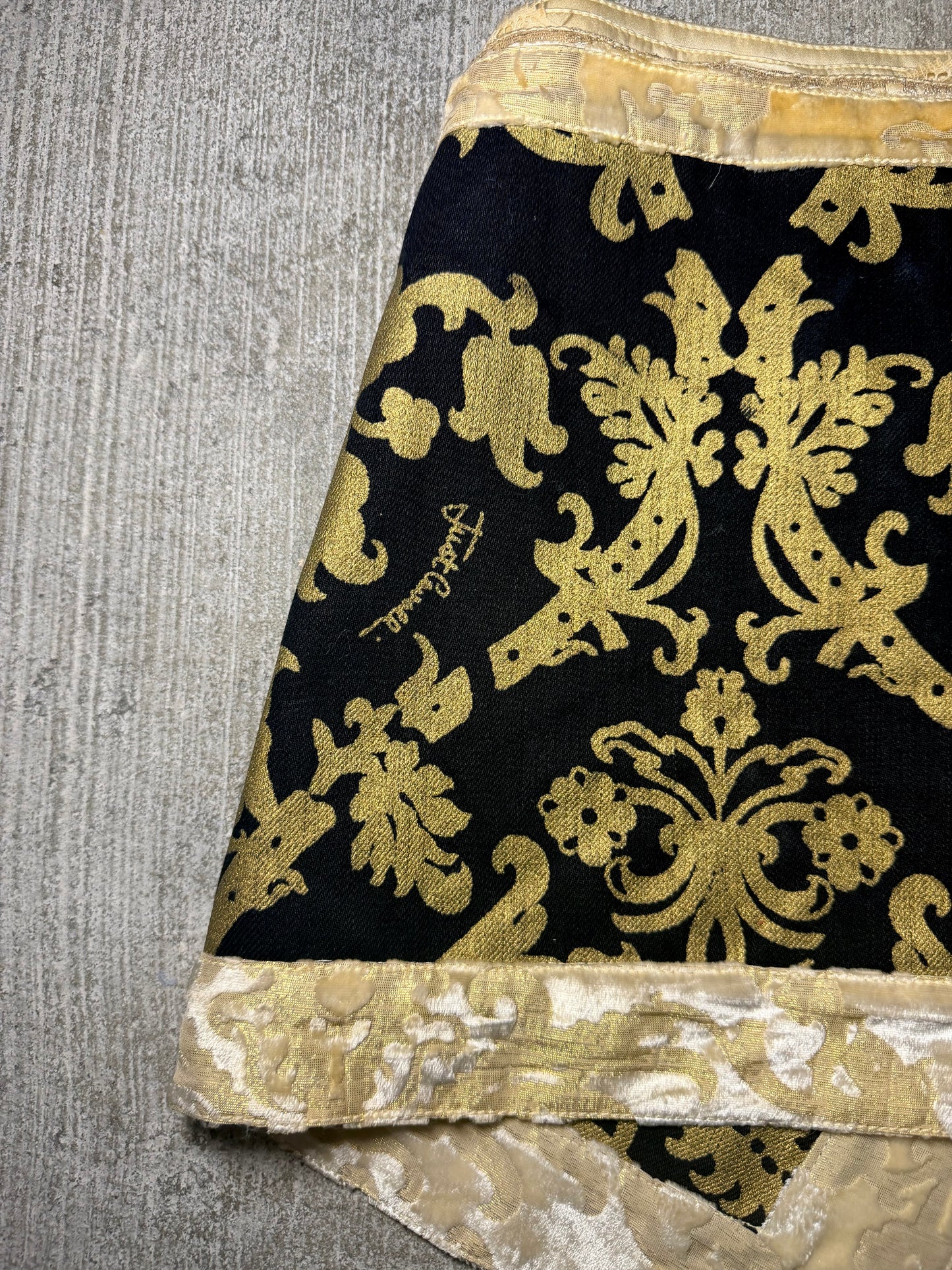 Just Cavalli Baroque Mini Skirt with Detachable Belt