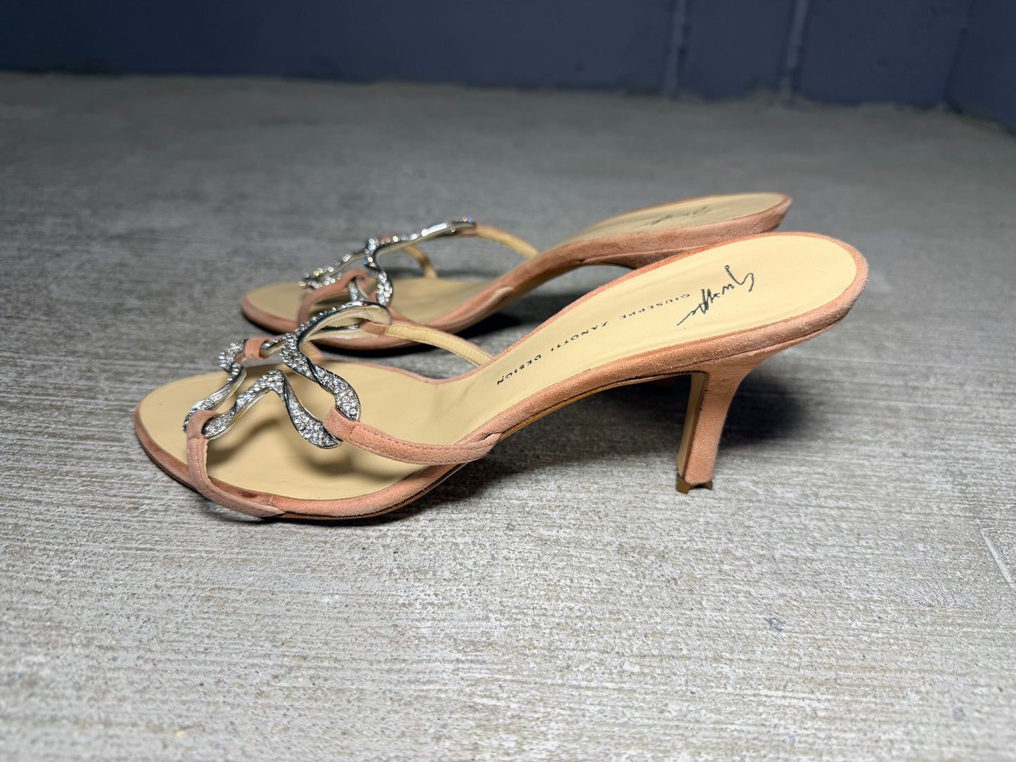 Giuseppe Zanotti Design Crystal Snake Sandals