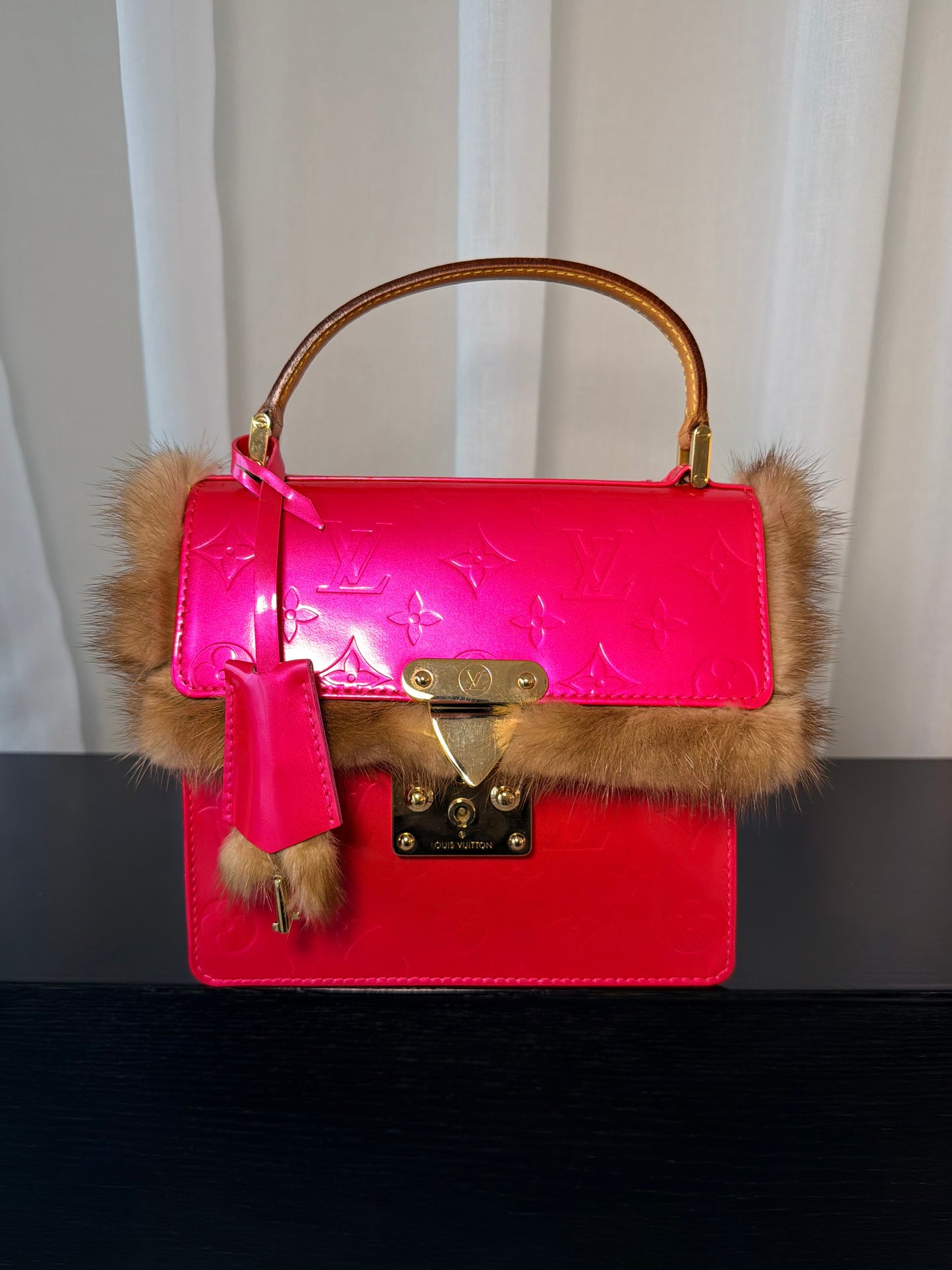 Louis Vuitton Vernis Spring Street Bag – Custom Mink Fur