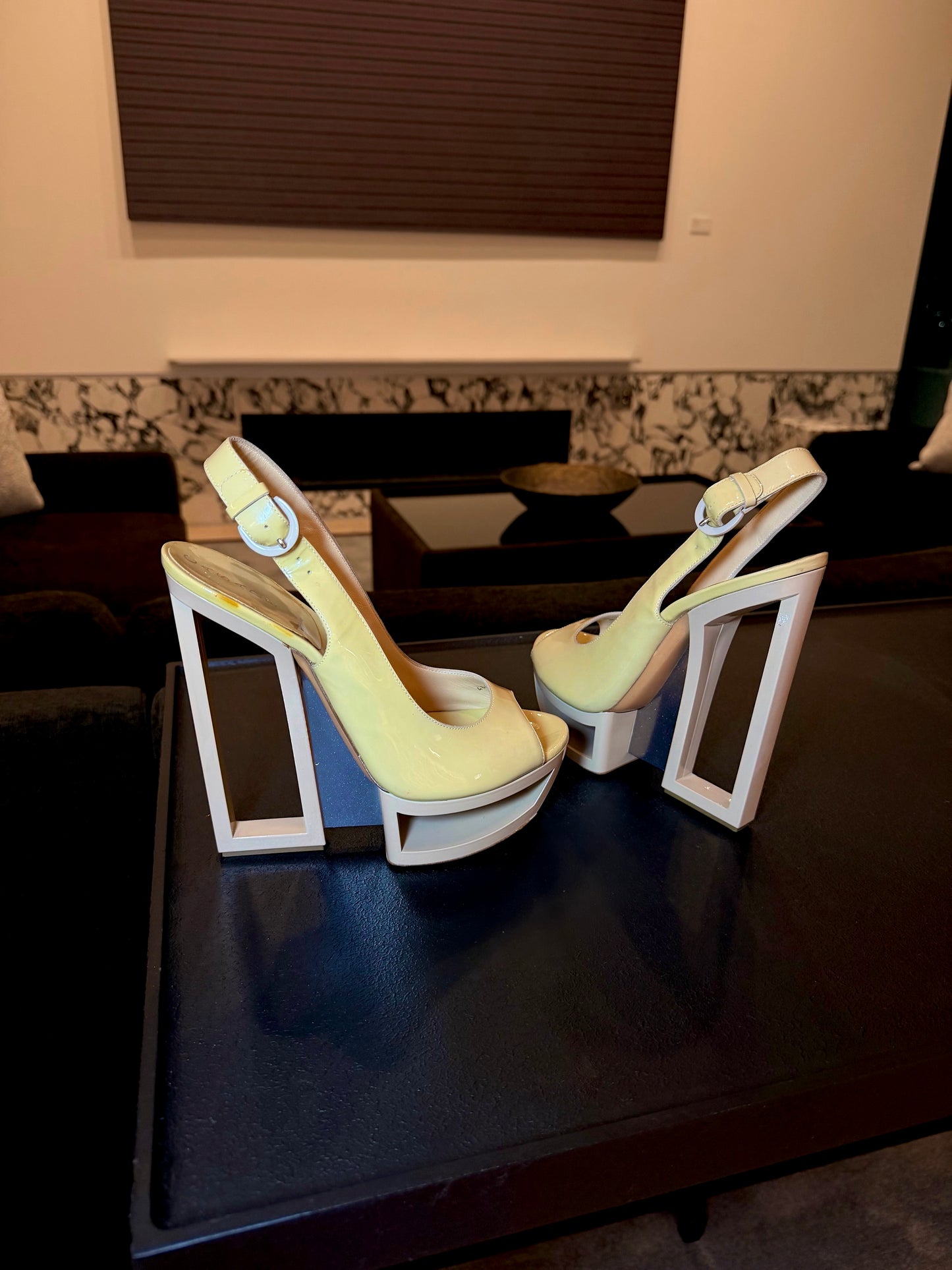 Casadei Sculptural Platform Heels