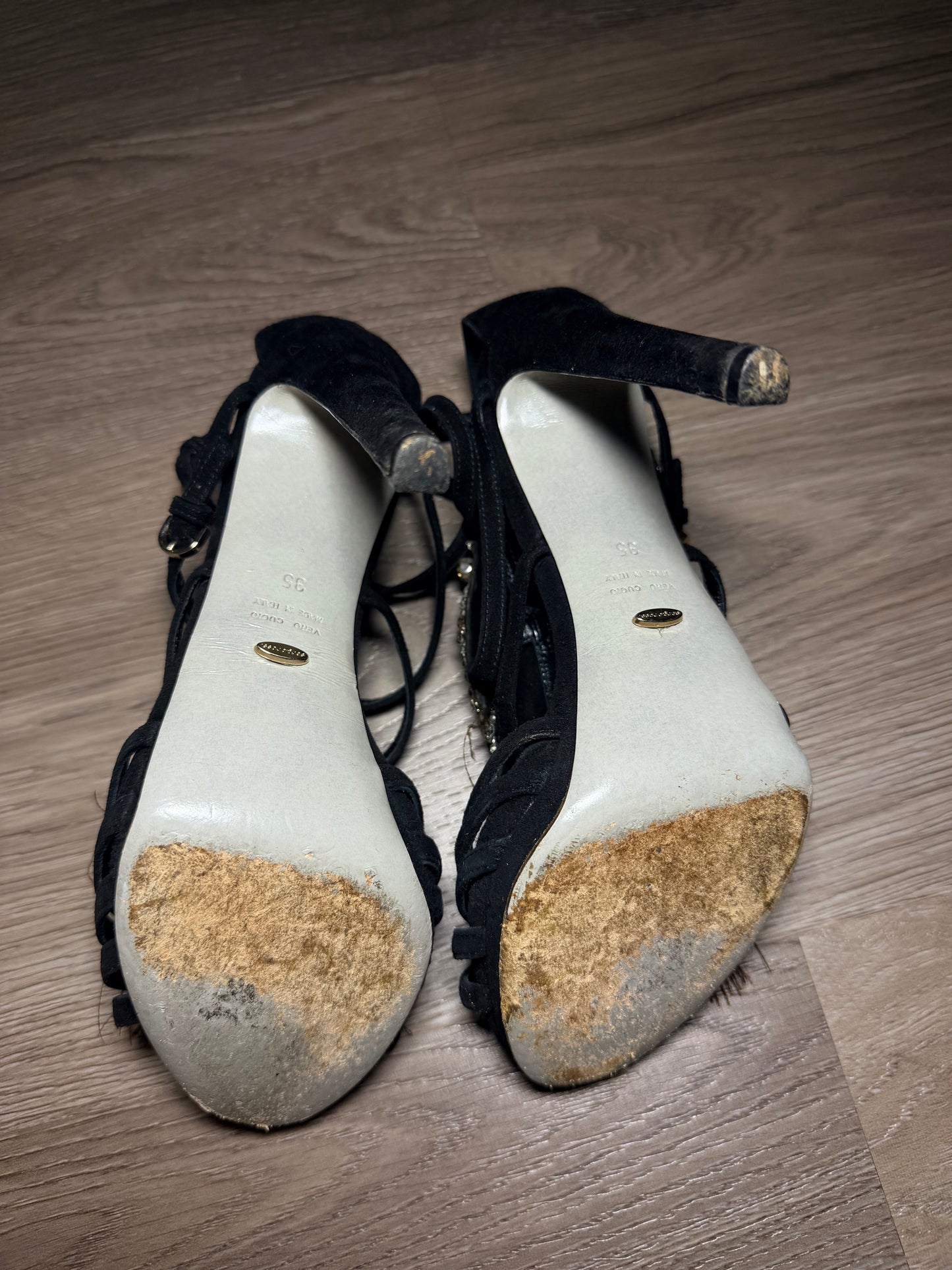 Sergio Rossi Peacock Feather Heels